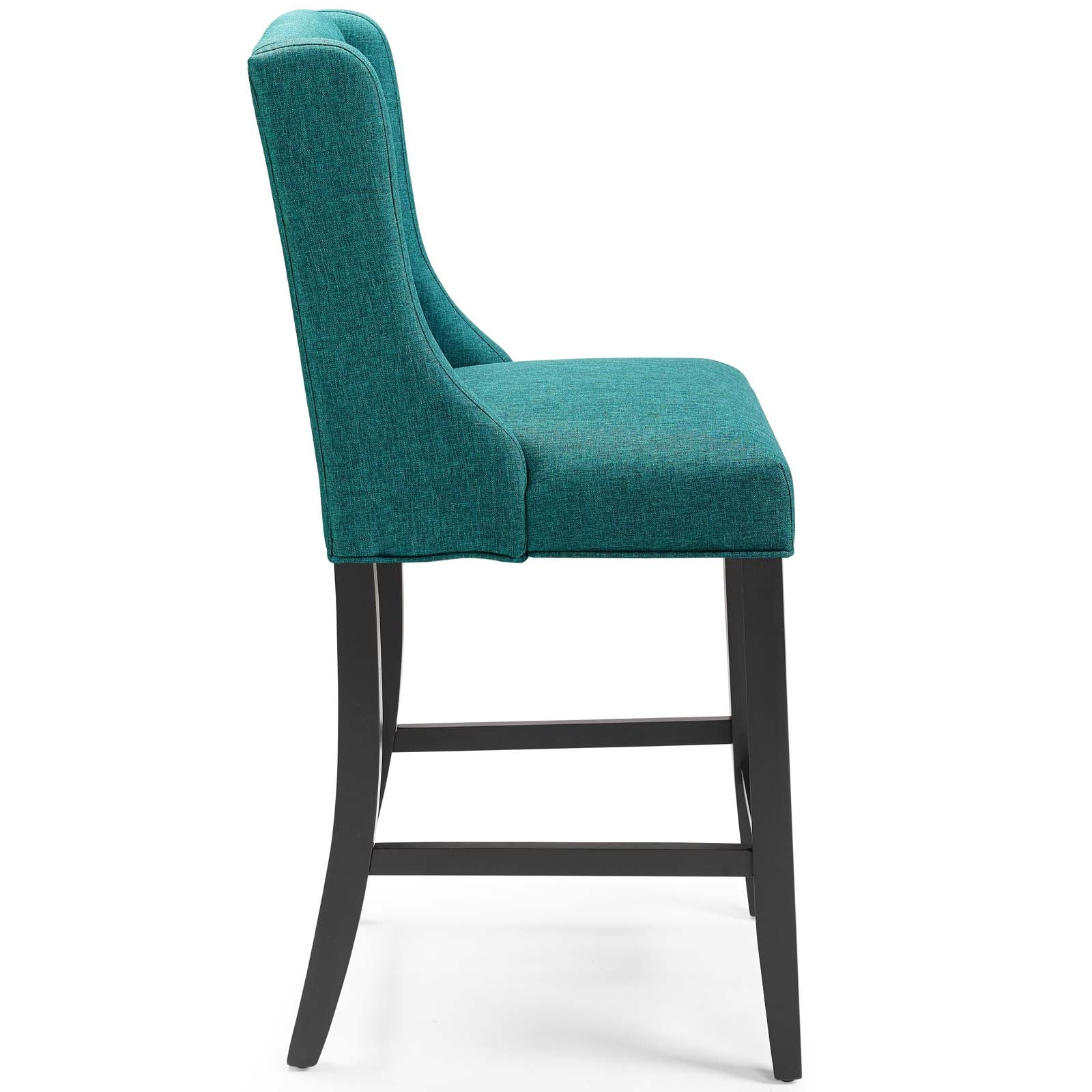 Baronet Tufted Button Upholstered Fabric Counter Stool - East Shore Modern Home Furnishings