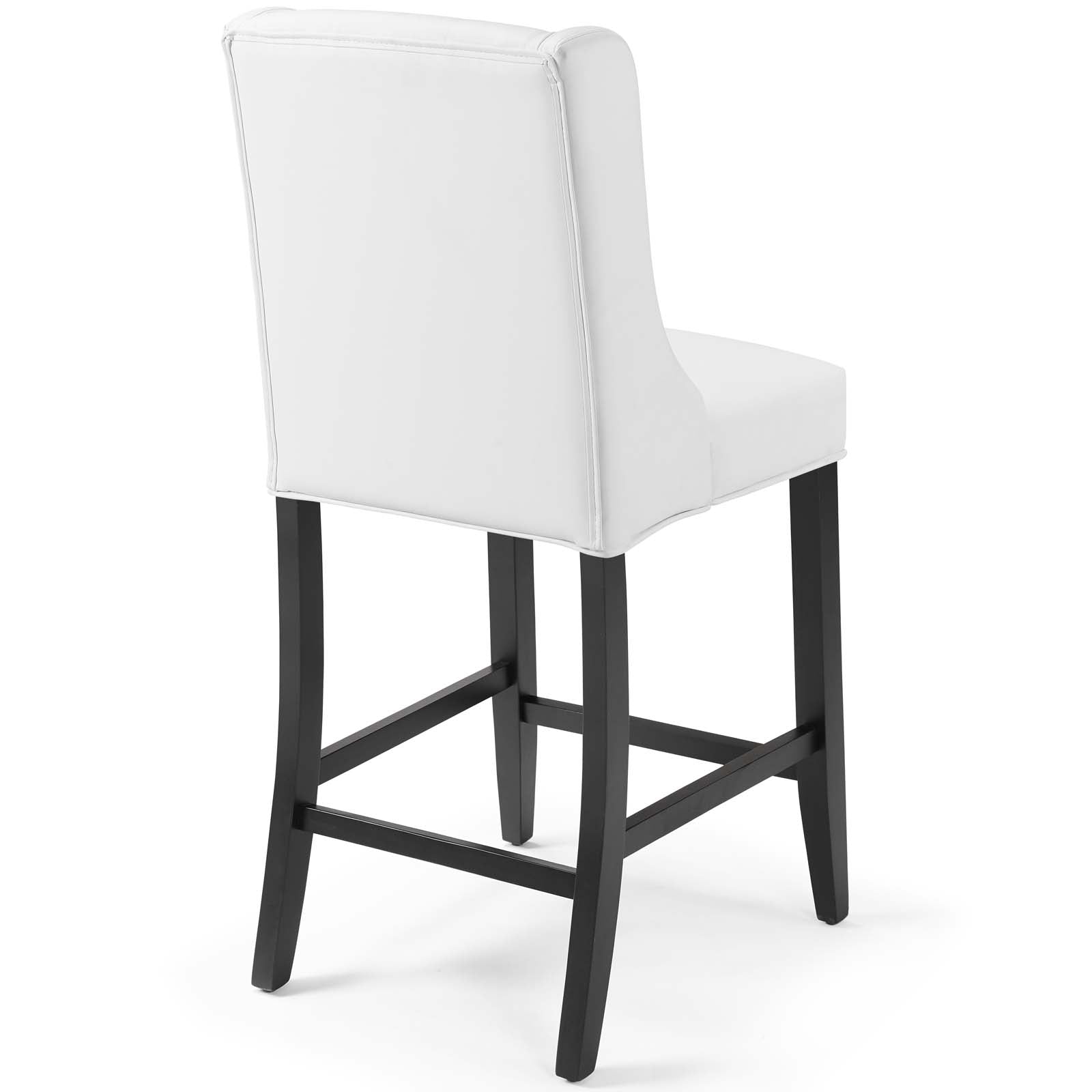 Baronet Tufted Button Faux Leather Counter Stool - East Shore Modern Home Furnishings