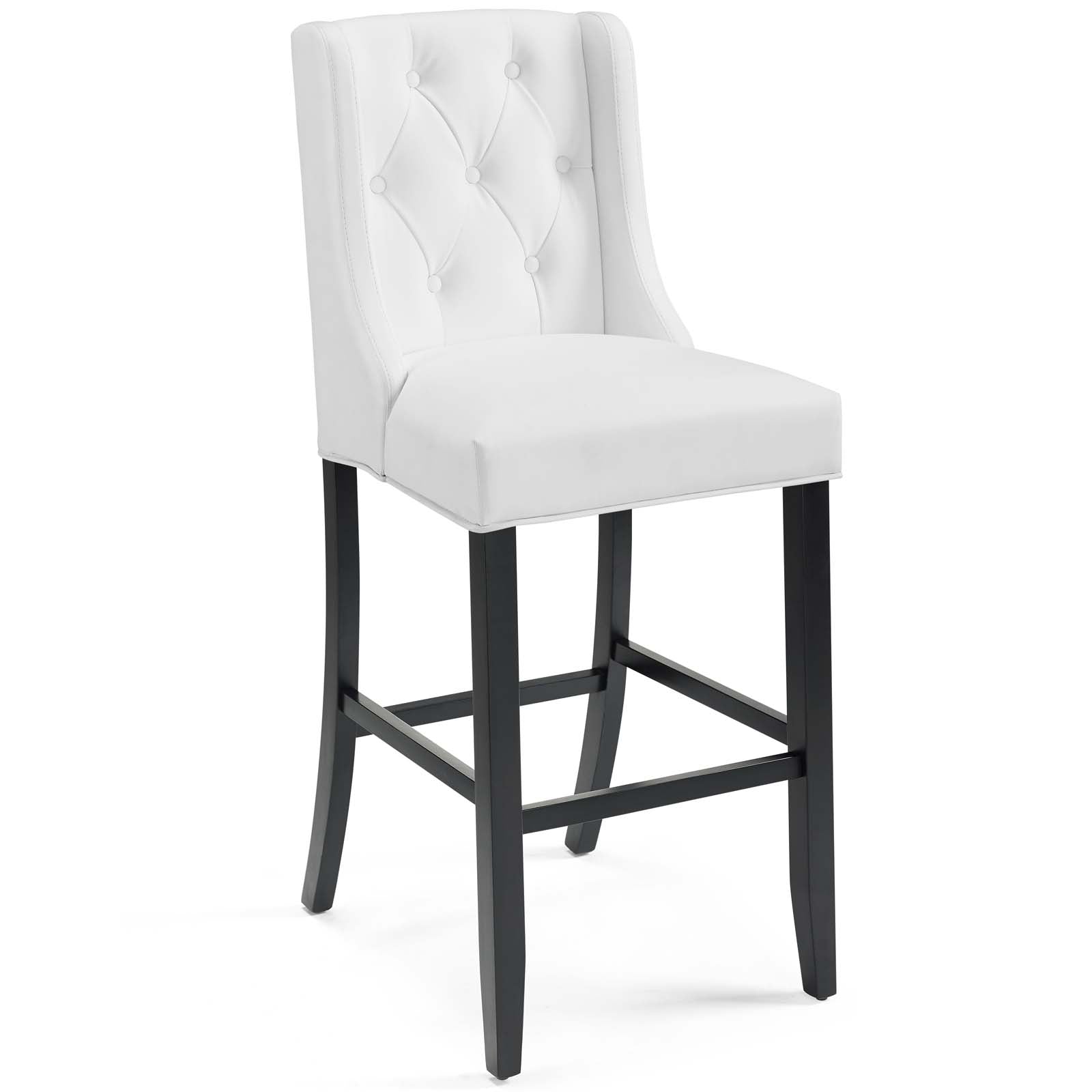 Baronet Tufted Button Faux Leather Bar Stool - East Shore Modern Home Furnishings