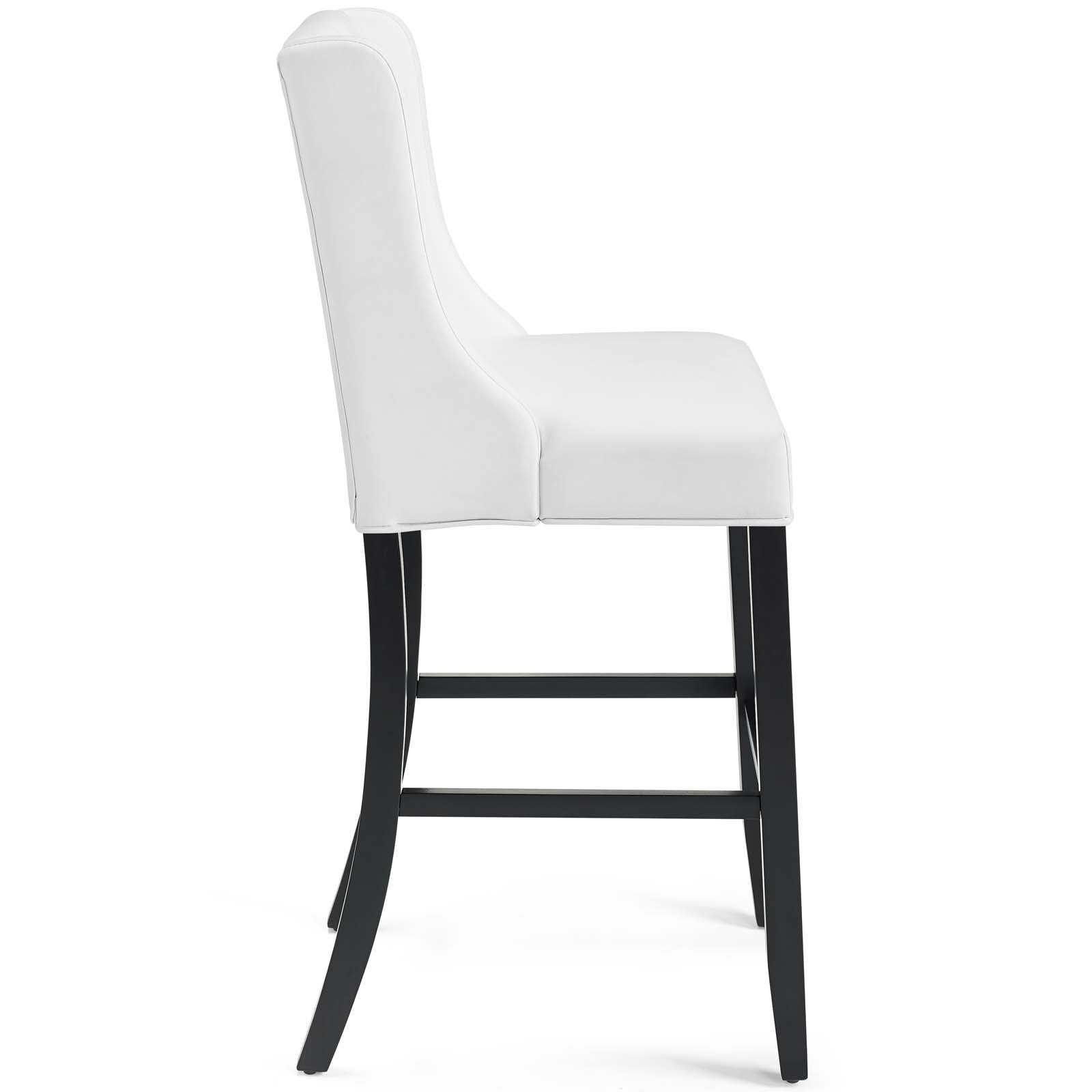 Baronet Tufted Button Faux Leather Bar Stool - East Shore Modern Home Furnishings