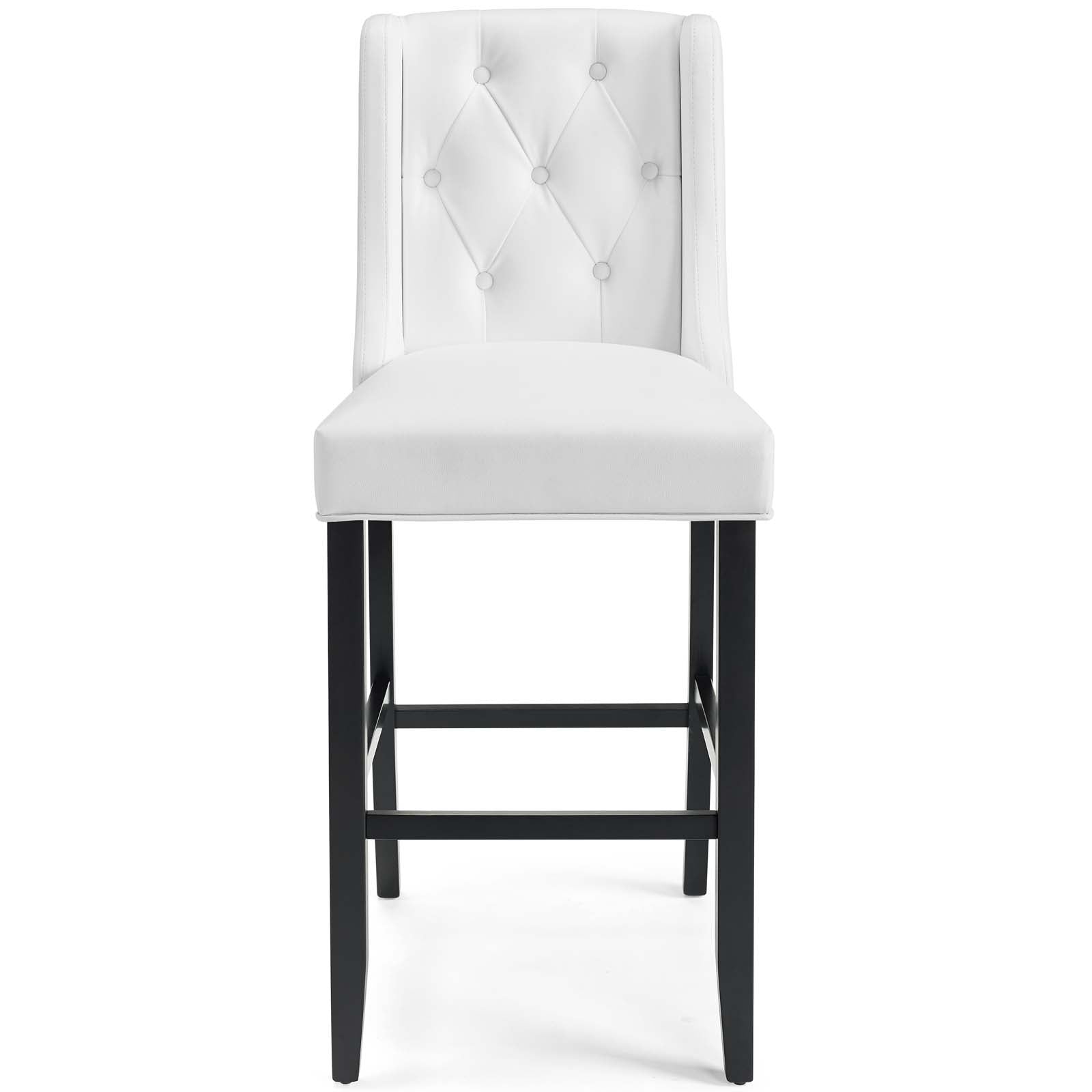 Baronet Tufted Button Faux Leather Bar Stool - East Shore Modern Home Furnishings
