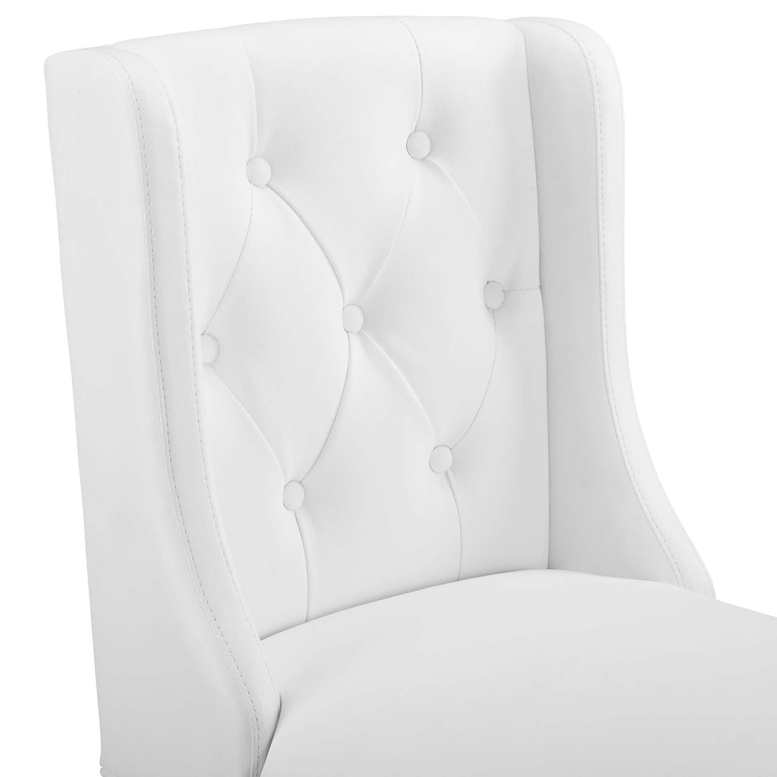 Baronet Tufted Button Faux Leather Bar Stool - East Shore Modern Home Furnishings