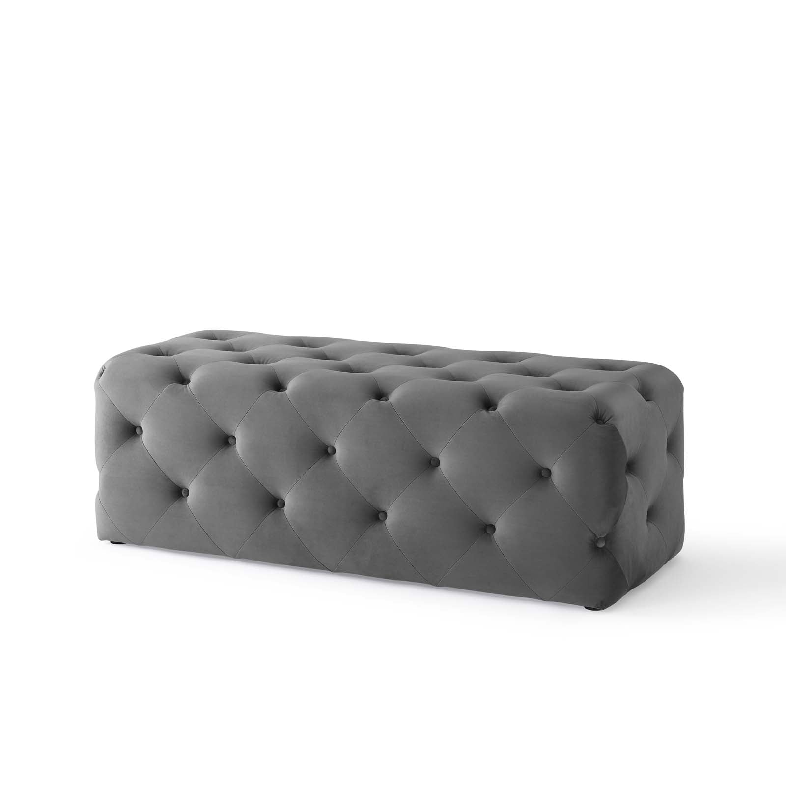 Amour 48" Tufted Button Entryway Performance Velvet Bench - East Shore Modern Home Furnishings