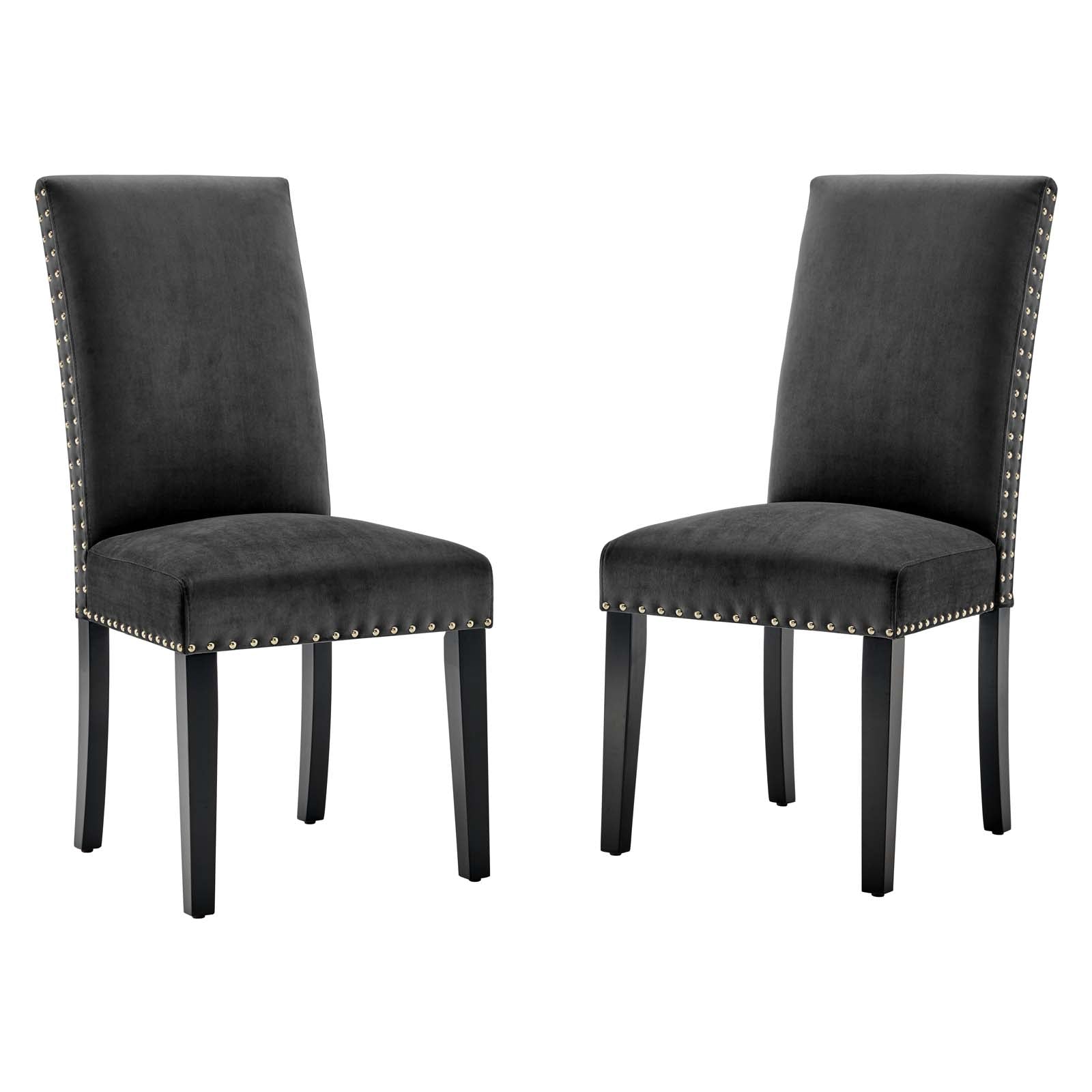 Parcel Performance Velvet Dining Side Chairs - Set of 2 - East Shore Modern Home Furnishings