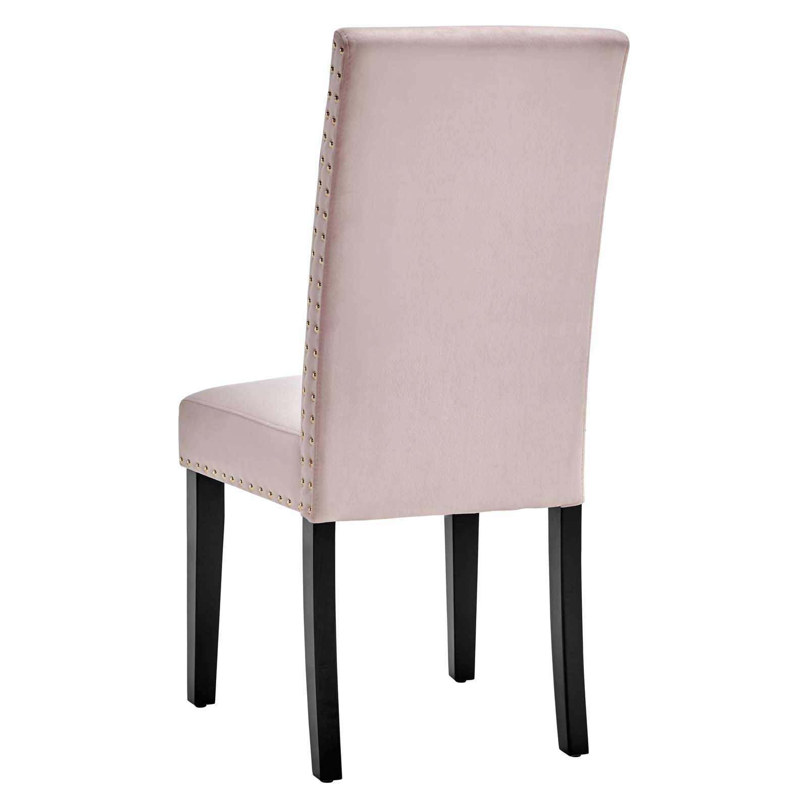 Parcel Performance Velvet Dining Side Chairs - Set of 2 - East Shore Modern Home Furnishings