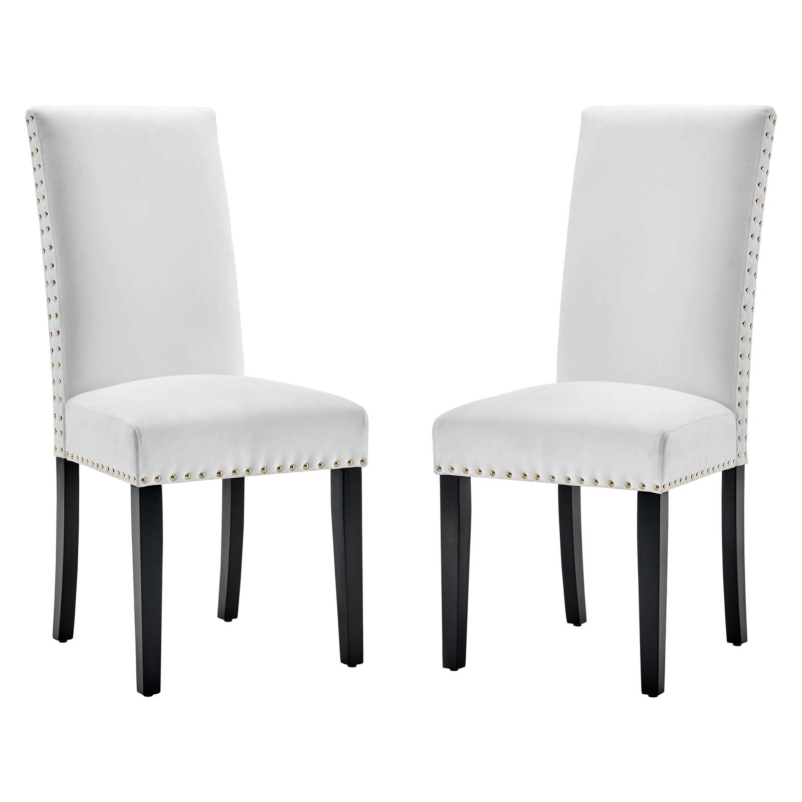 Parcel Performance Velvet Dining Side Chairs - Set of 2 - East Shore Modern Home Furnishings