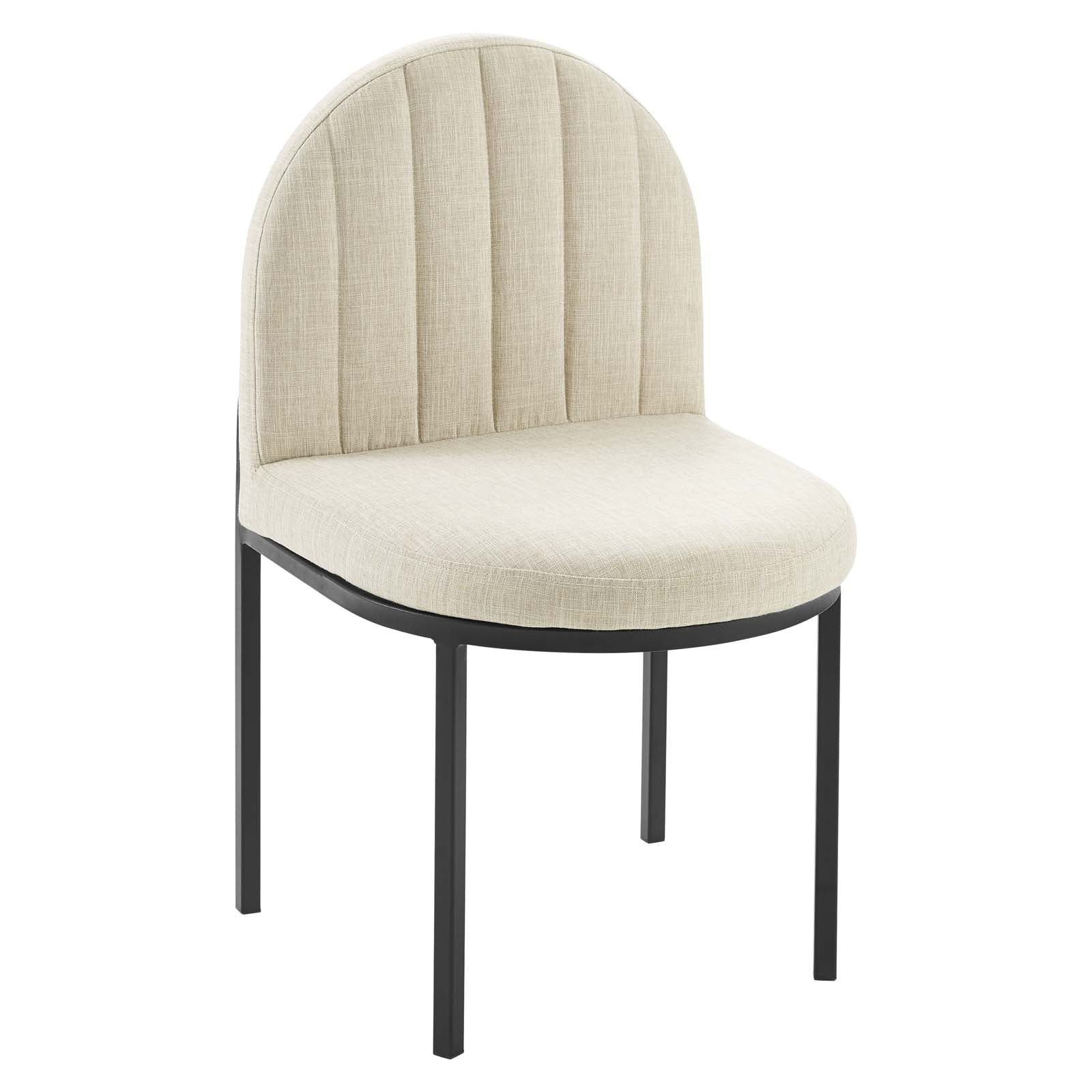 Isla Channel Tufted Upholstered Fabric Dining Side Chair