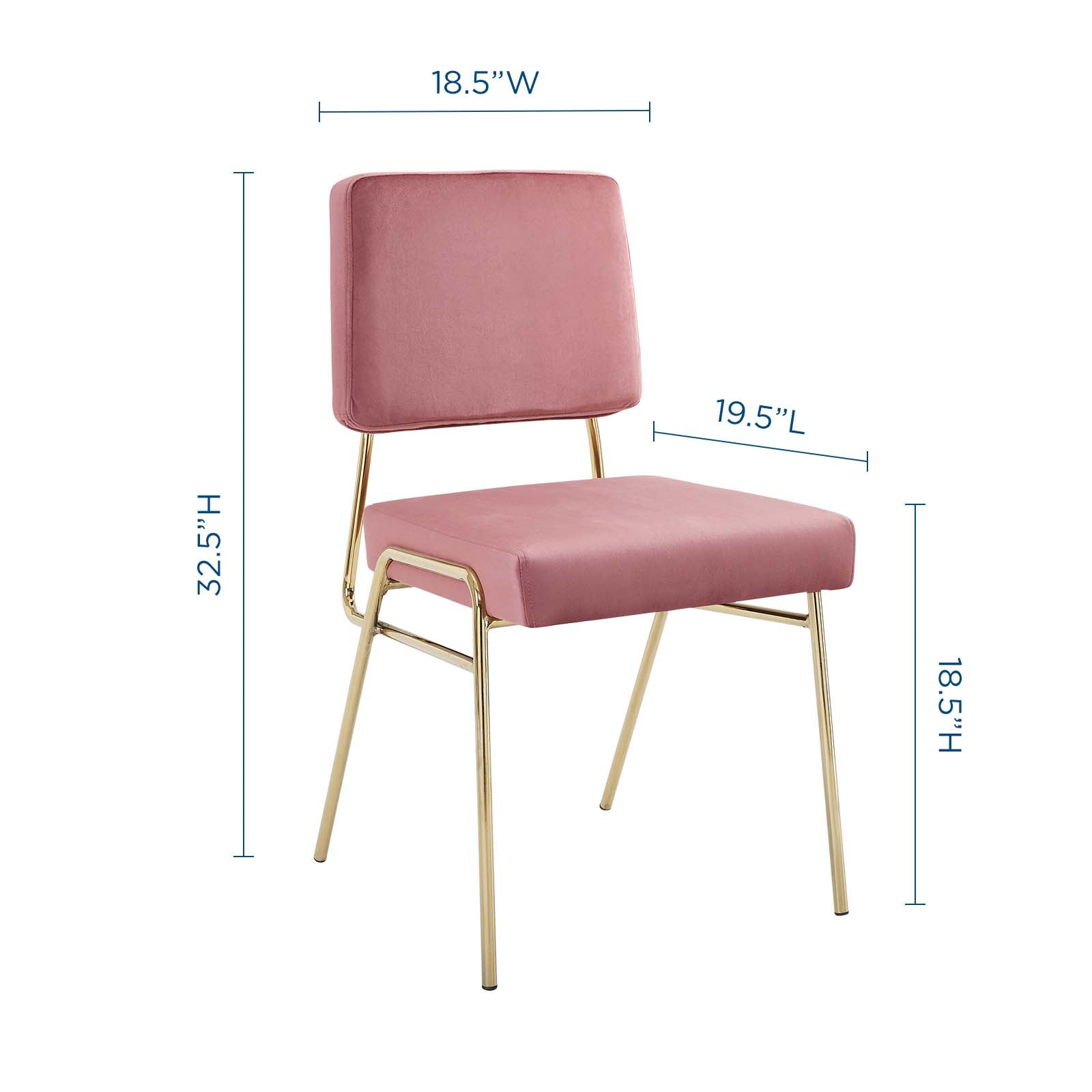 Craft Performance Velvet Dining Side Chair - East Shore Modern Home Furnishings