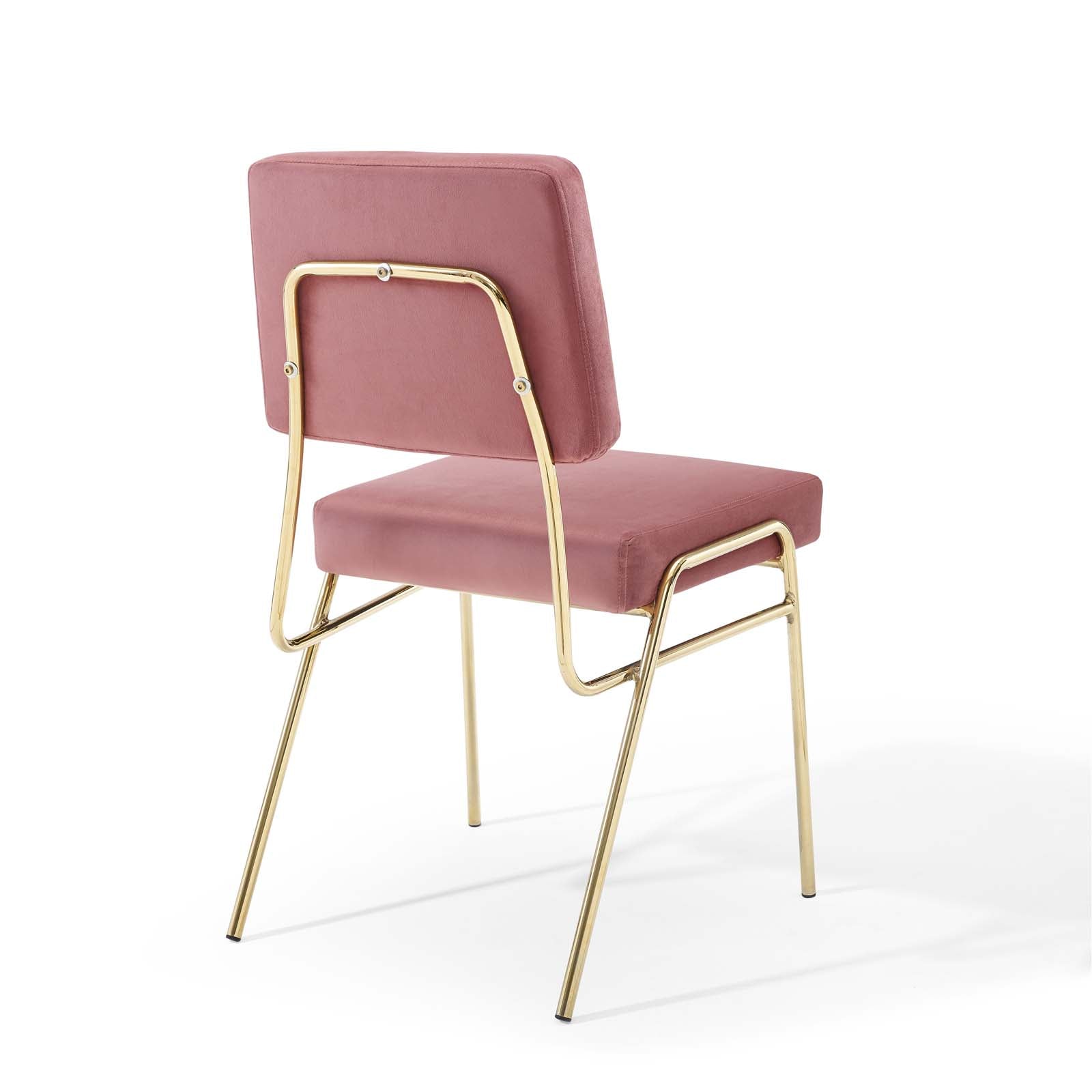 Craft Performance Velvet Dining Side Chair - East Shore Modern Home Furnishings