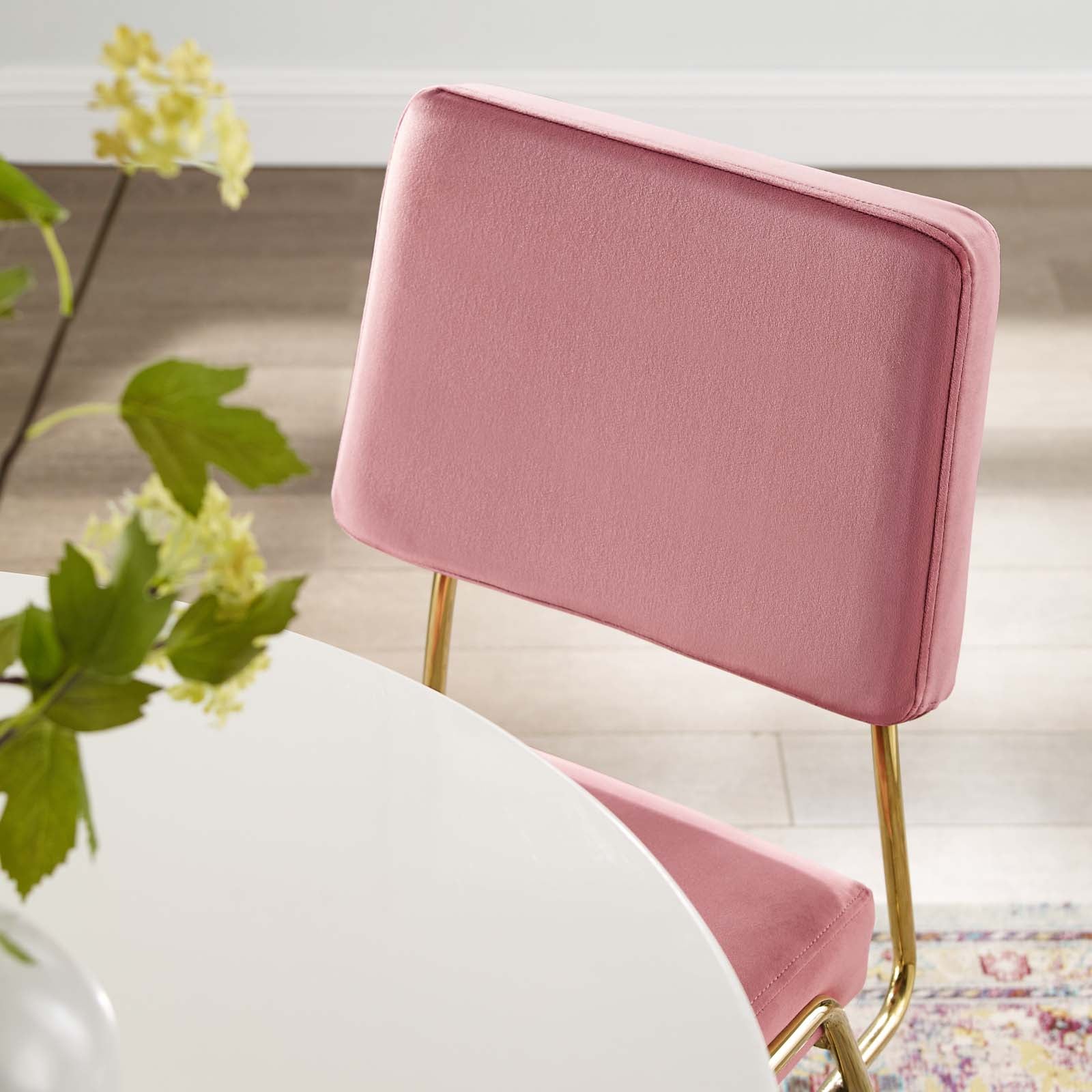 Craft Performance Velvet Dining Side Chair - East Shore Modern Home Furnishings