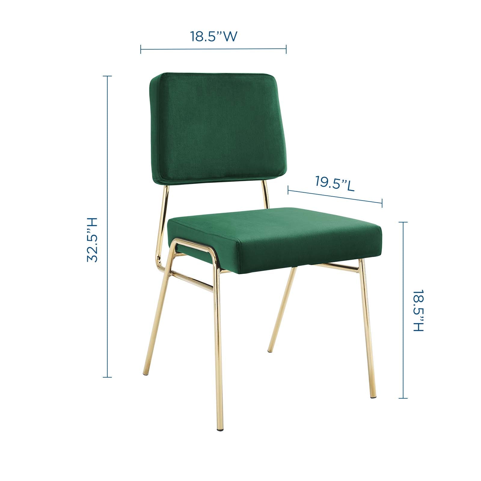 Craft Performance Velvet Dining Side Chair - East Shore Modern Home Furnishings