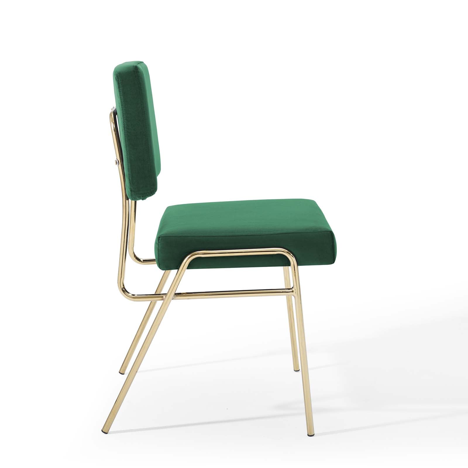 Craft Performance Velvet Dining Side Chair - East Shore Modern Home Furnishings