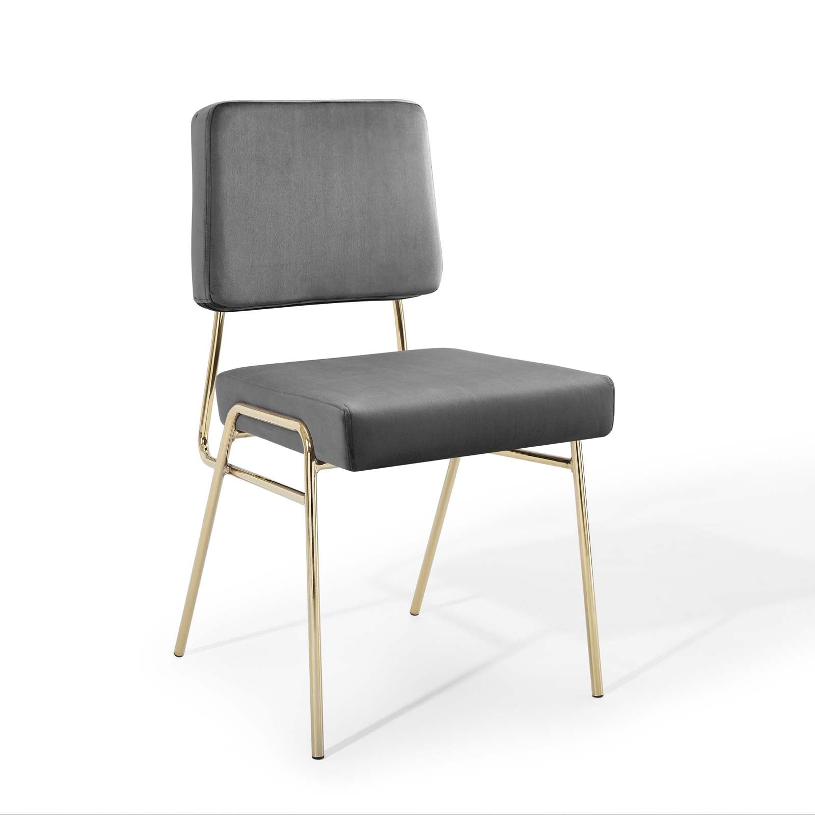 Craft Performance Velvet Dining Side Chair - East Shore Modern Home Furnishings