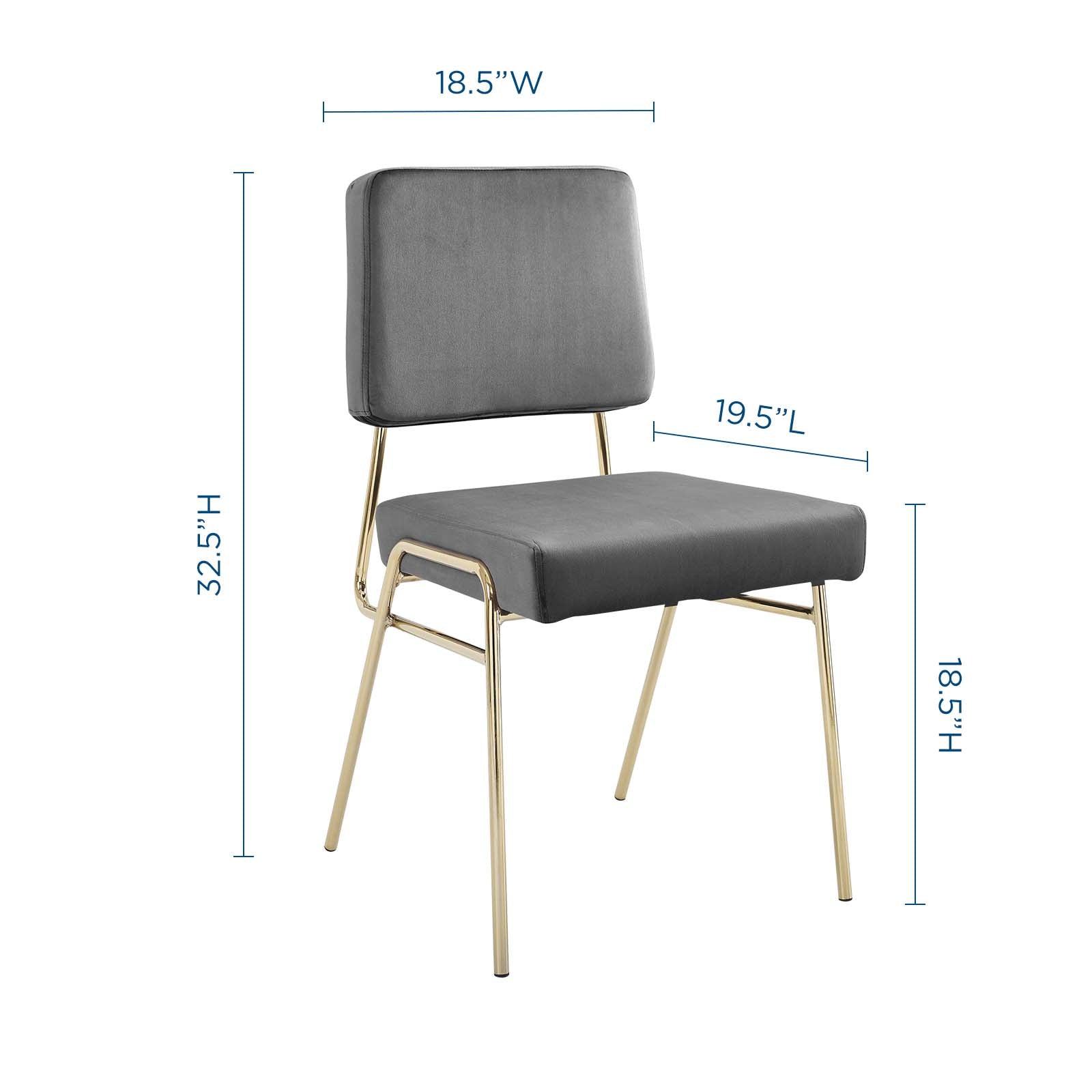 Craft Performance Velvet Dining Side Chair - East Shore Modern Home Furnishings