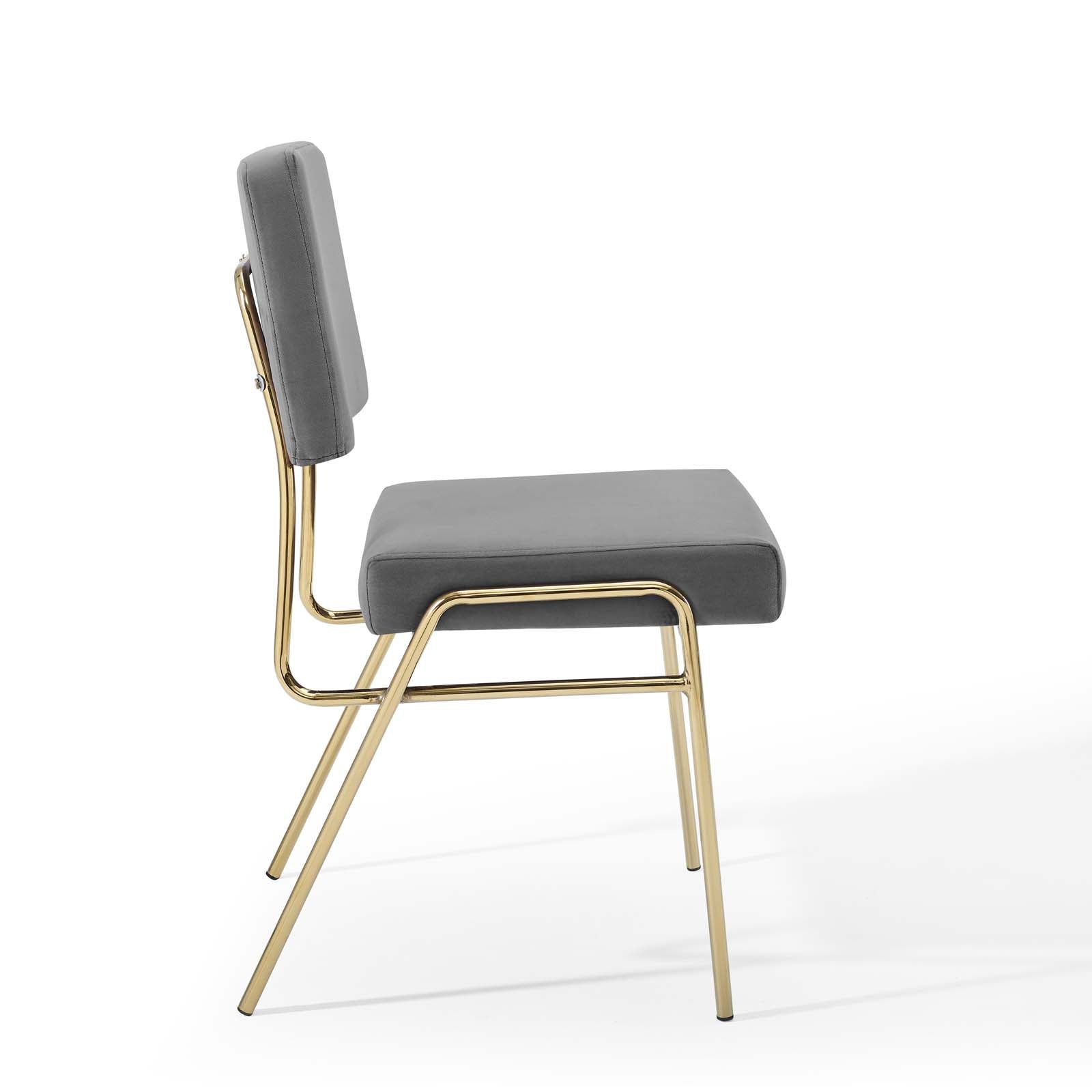 Craft Performance Velvet Dining Side Chair - East Shore Modern Home Furnishings