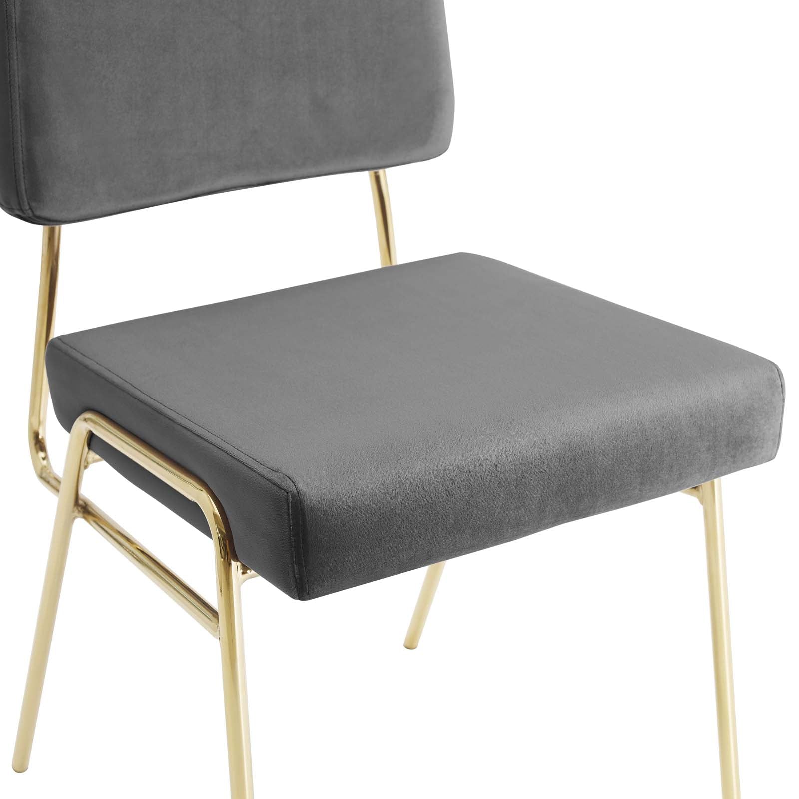 Craft Performance Velvet Dining Side Chair - East Shore Modern Home Furnishings