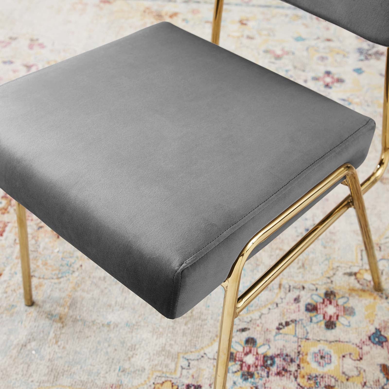 Craft Performance Velvet Dining Side Chair - East Shore Modern Home Furnishings