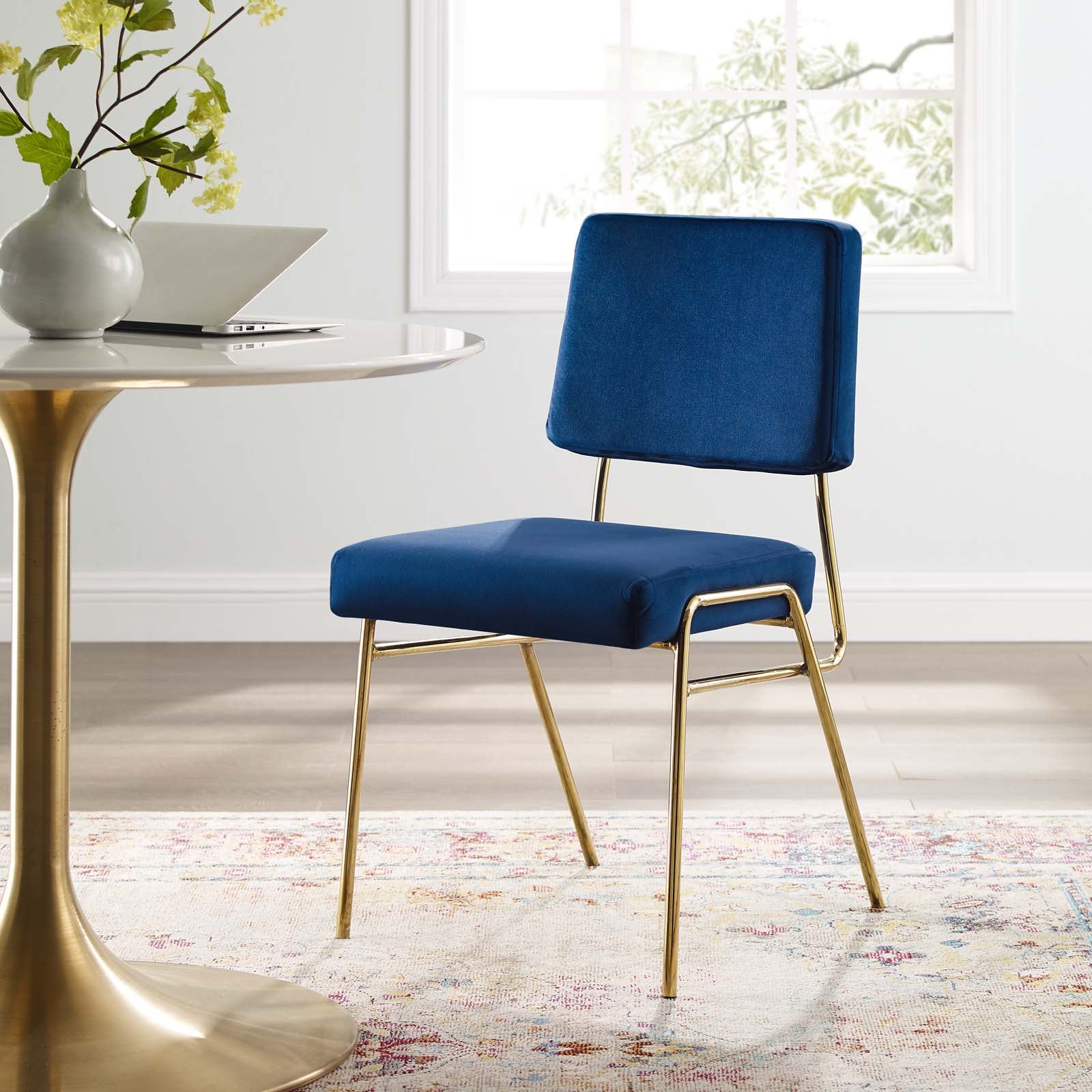 Craft Performance Velvet Dining Side Chair - East Shore Modern Home Furnishings