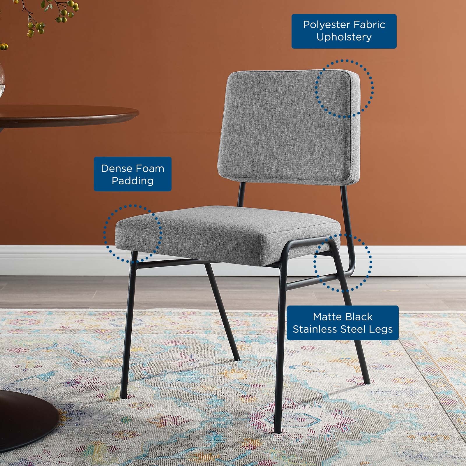 Craft Upholstered Fabric Dining Side Chair - East Shore Modern Home Furnishings