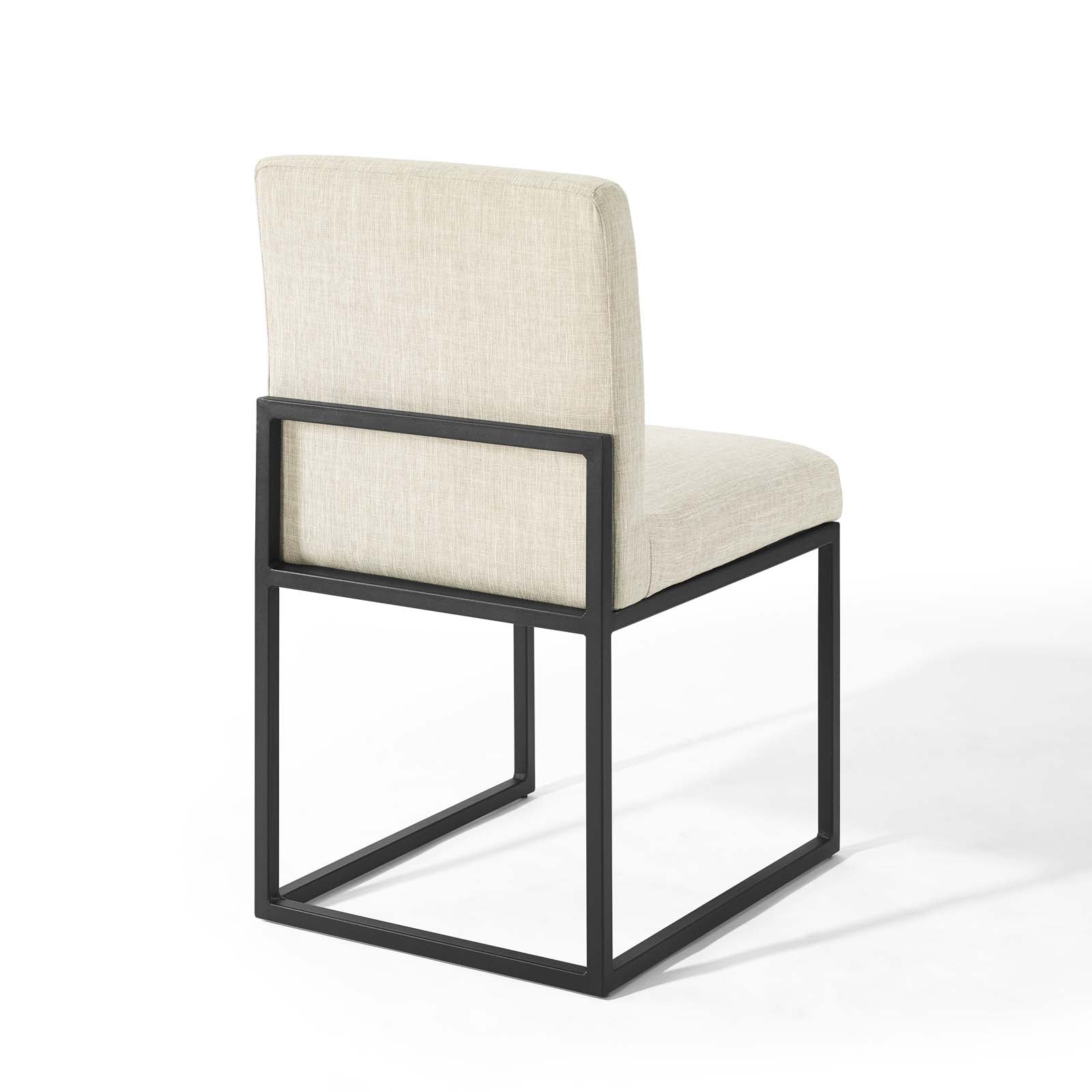 Carriage Channel Tufted Sled Base Upholstered Fabric Dining Chair - East Shore Modern Home Furnishings