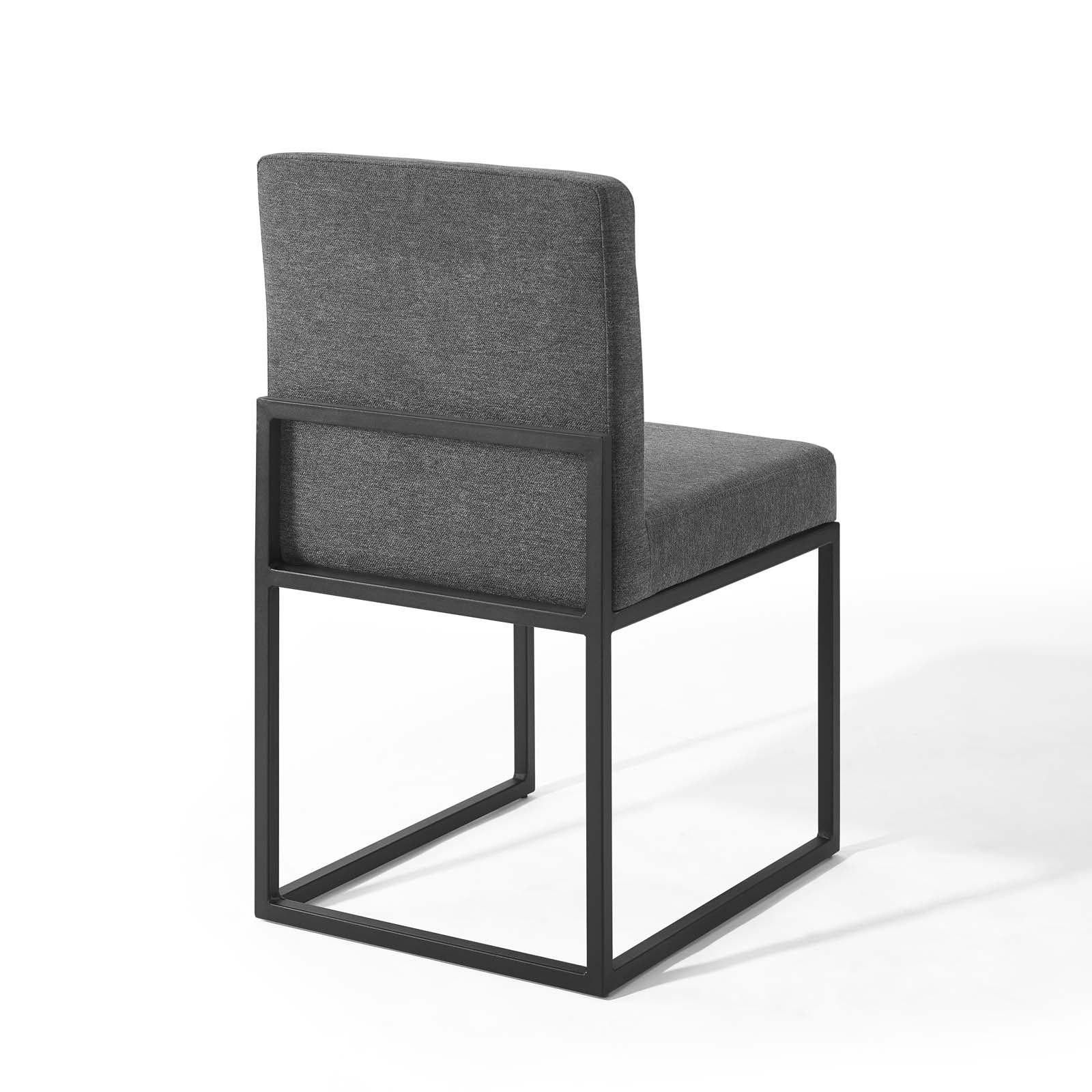 Carriage Channel Tufted Sled Base Upholstered Fabric Dining Chair - East Shore Modern Home Furnishings