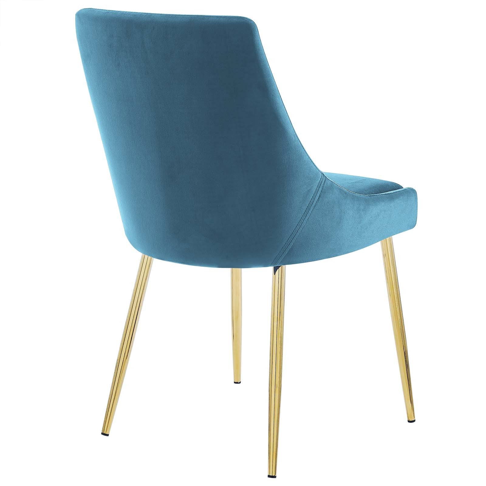 Viscount Performance Velvet Dining Chairs - Set of 2
