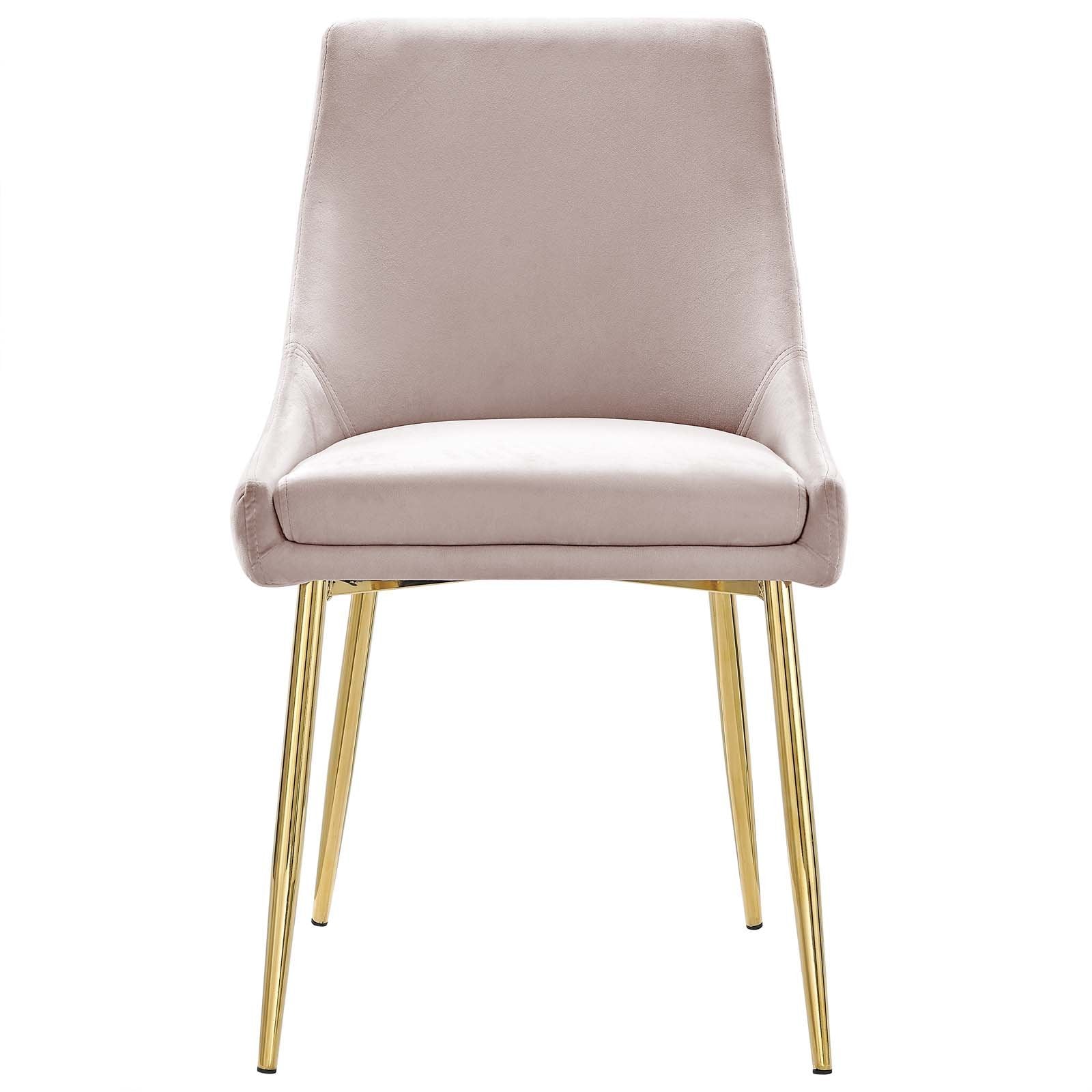 Viscount Performance Velvet Dining Chairs - Set of 2