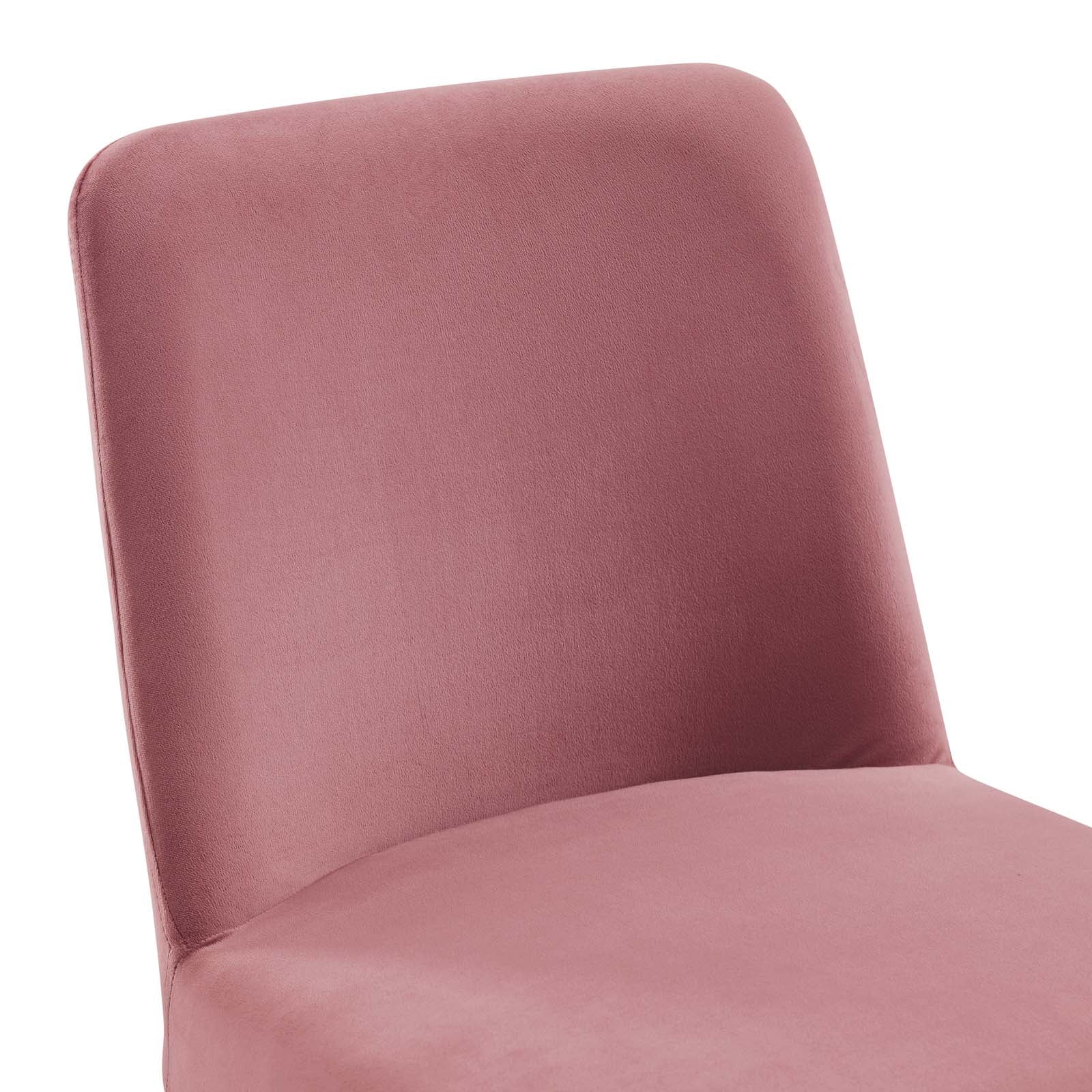 Amplify Sled Base Performance Velvet Dining Side Chair - East Shore Modern Home Furnishings