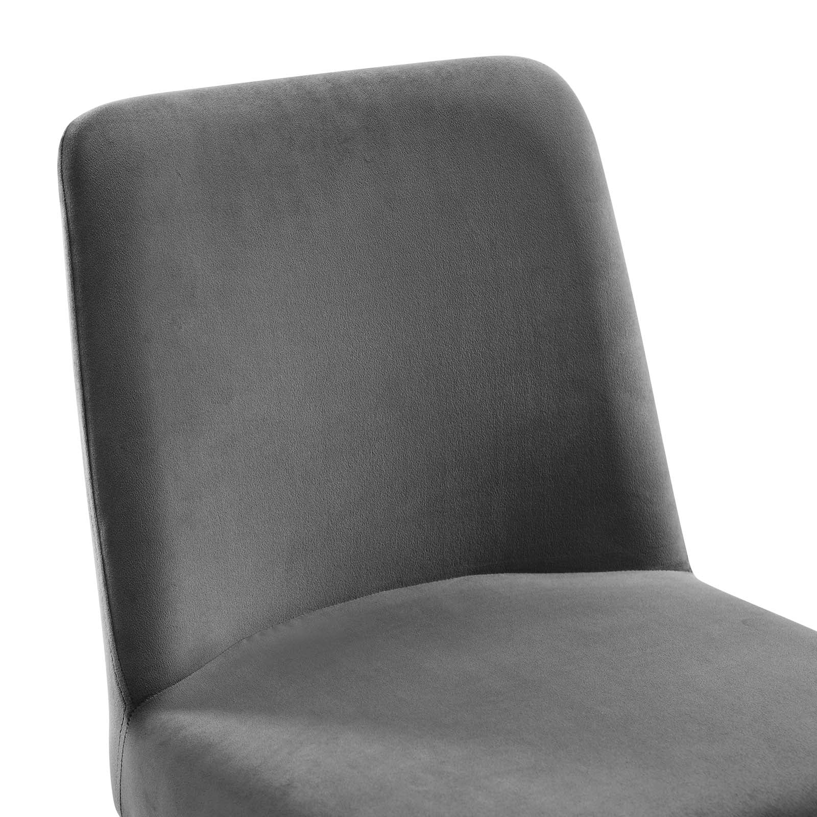 Amplify Sled Base Performance Velvet Dining Side Chair - East Shore Modern Home Furnishings