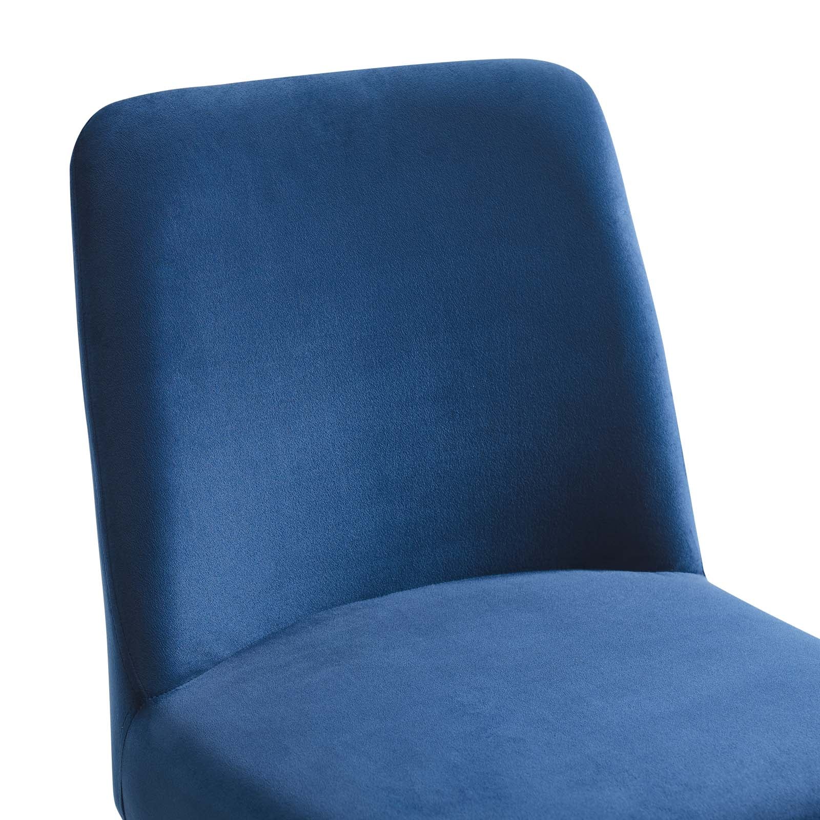 Amplify Sled Base Performance Velvet Dining Side Chair - East Shore Modern Home Furnishings