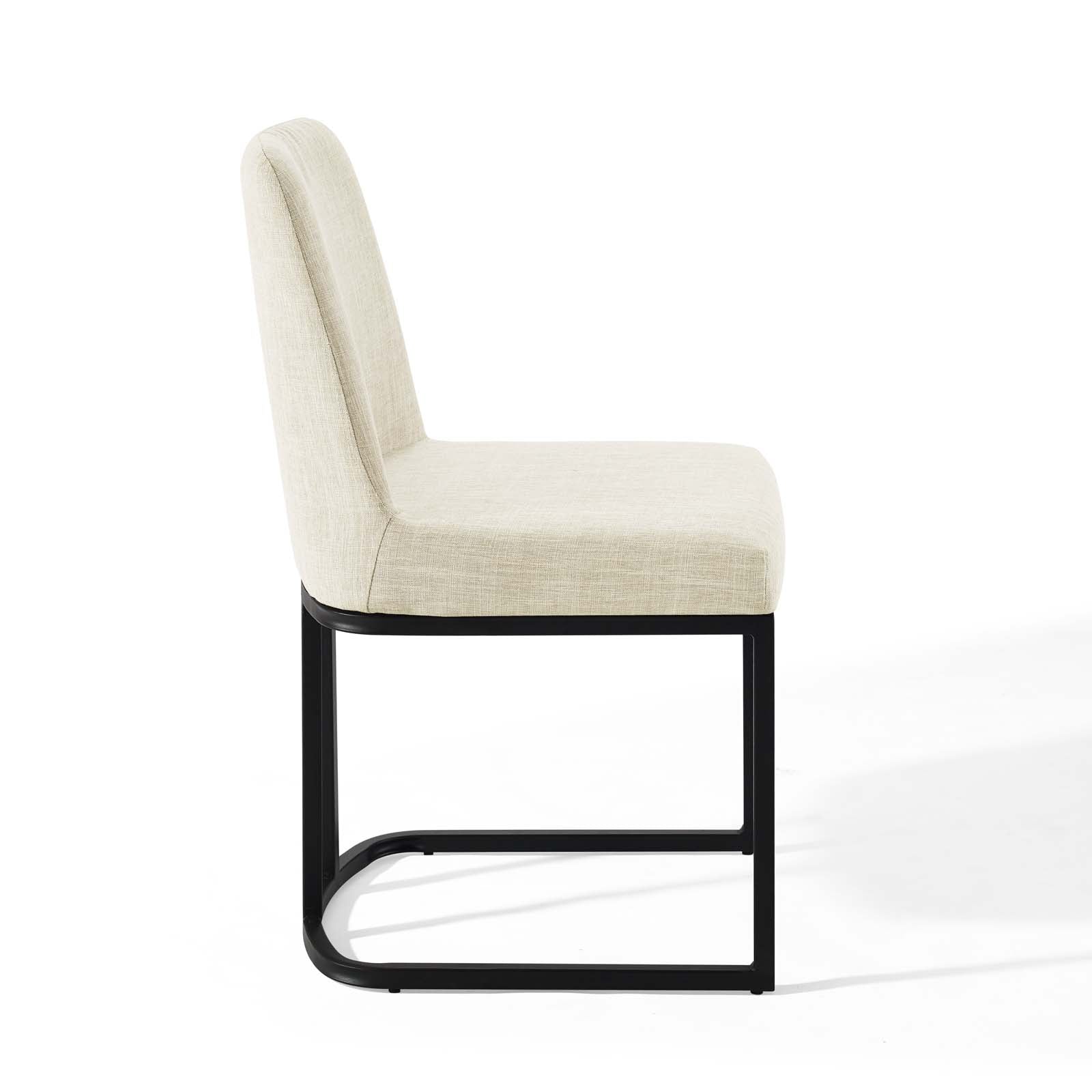 Amplify Sled Base Upholstered Fabric Dining Side Chair - East Shore Modern Home Furnishings