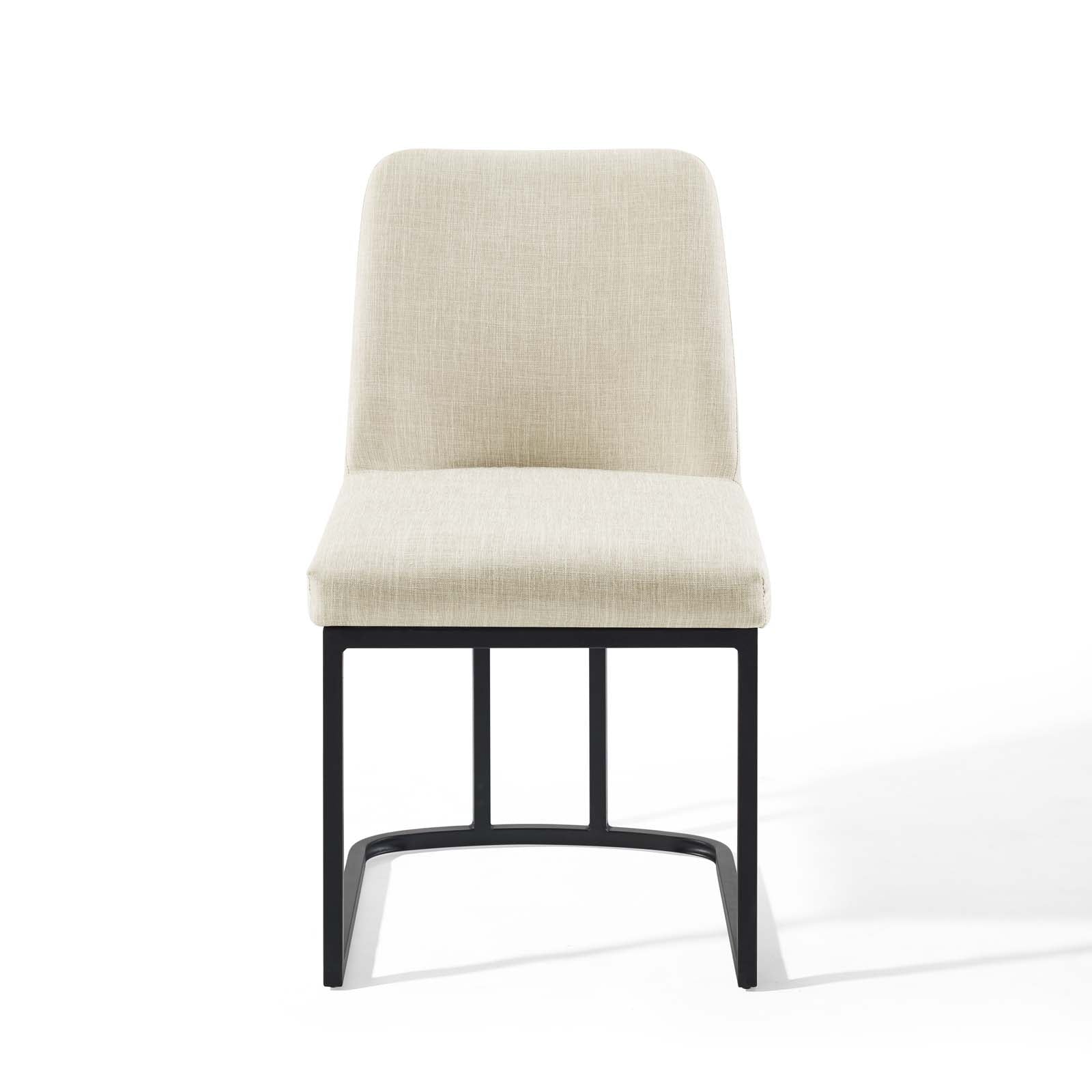 Amplify Sled Base Upholstered Fabric Dining Side Chair - East Shore Modern Home Furnishings