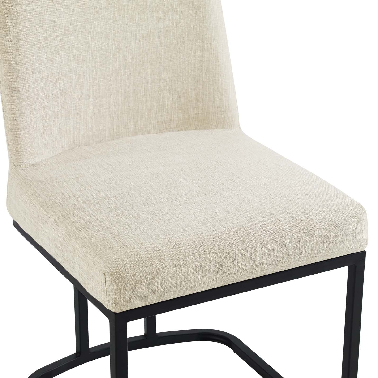 Amplify Sled Base Upholstered Fabric Dining Side Chair - East Shore Modern Home Furnishings