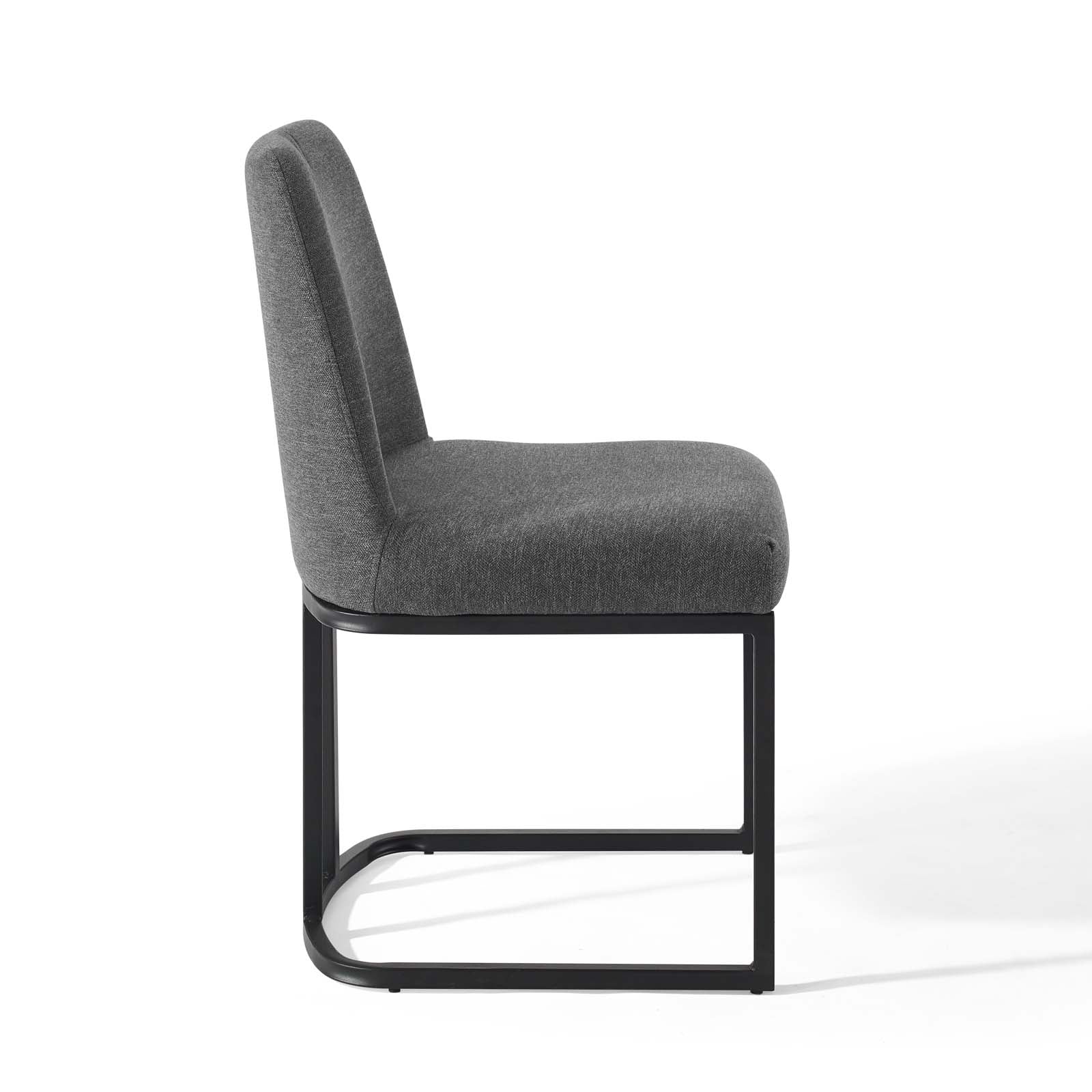 Amplify Sled Base Upholstered Fabric Dining Side Chair - East Shore Modern Home Furnishings