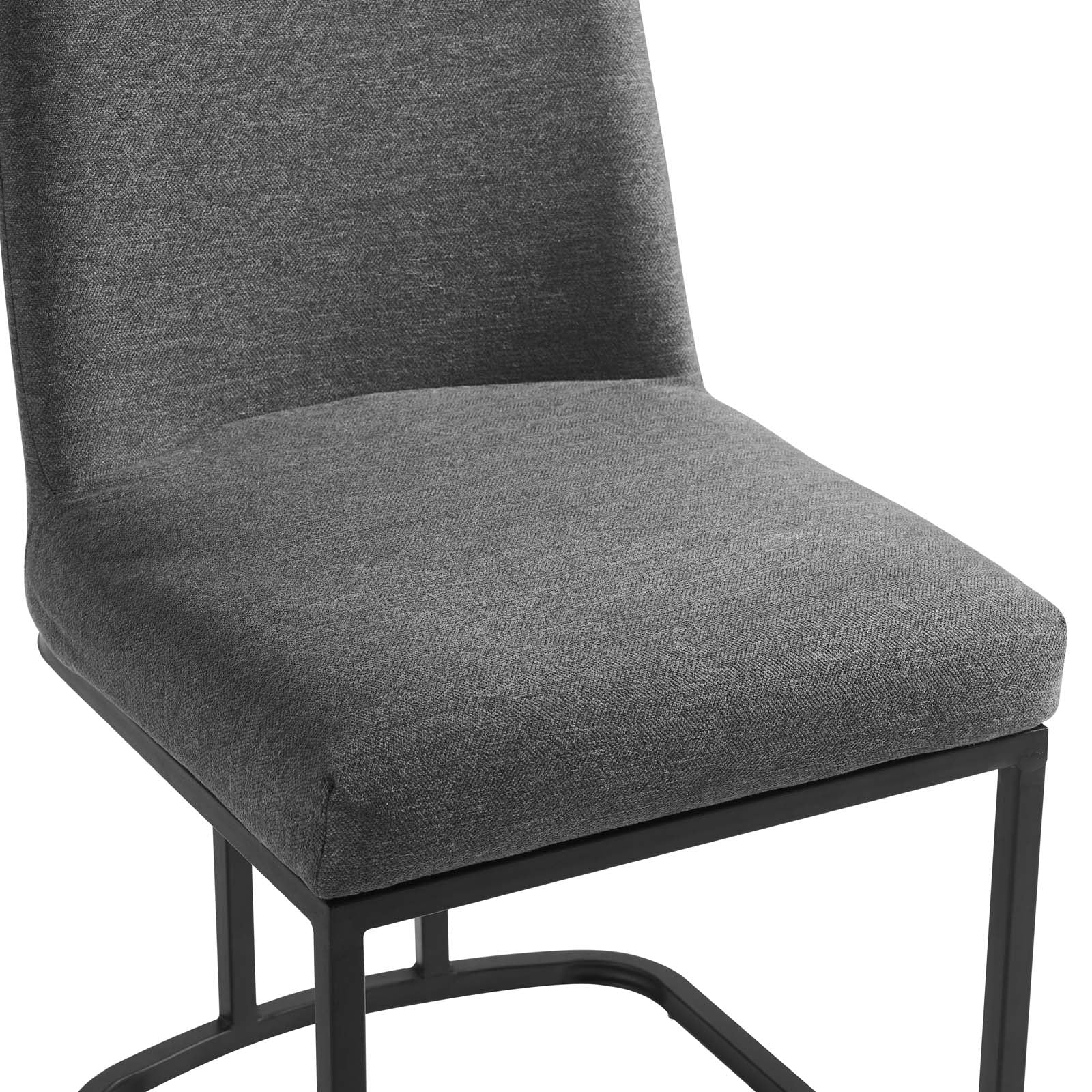 Amplify Sled Base Upholstered Fabric Dining Side Chair - East Shore Modern Home Furnishings