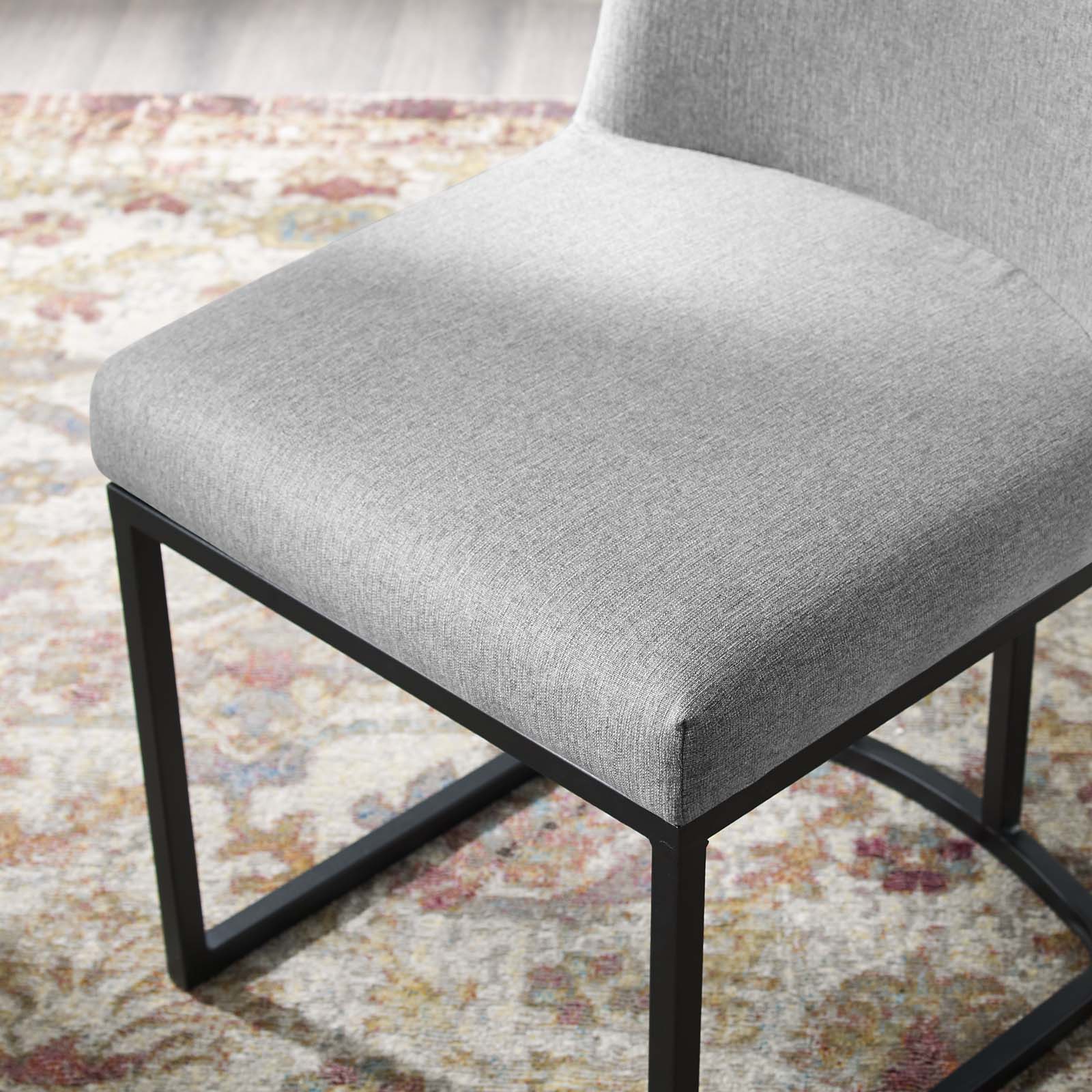 Amplify Sled Base Upholstered Fabric Dining Side Chair - East Shore Modern Home Furnishings