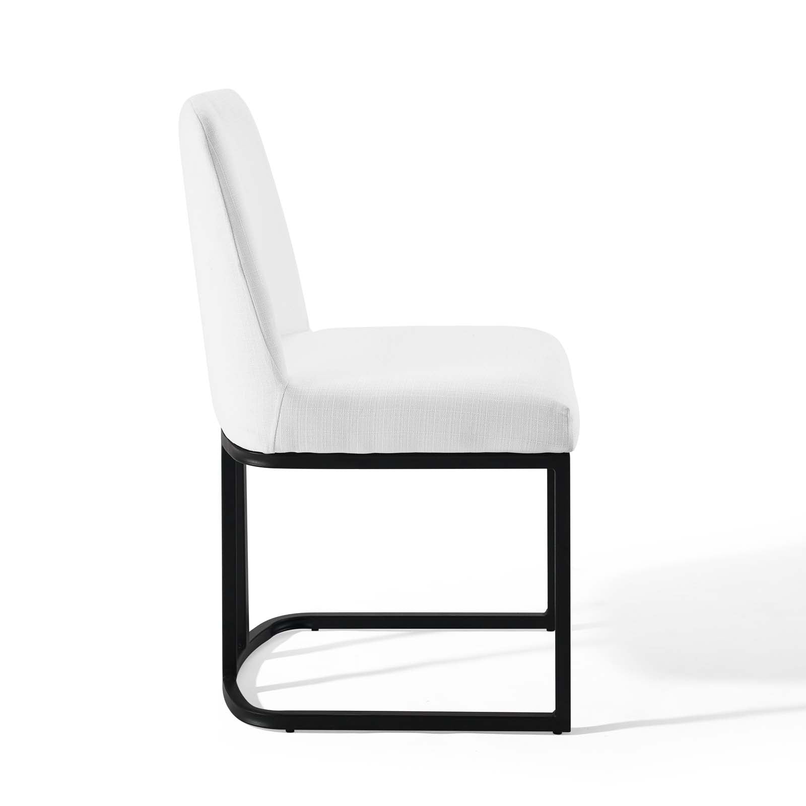 Amplify Sled Base Upholstered Fabric Dining Side Chair - East Shore Modern Home Furnishings