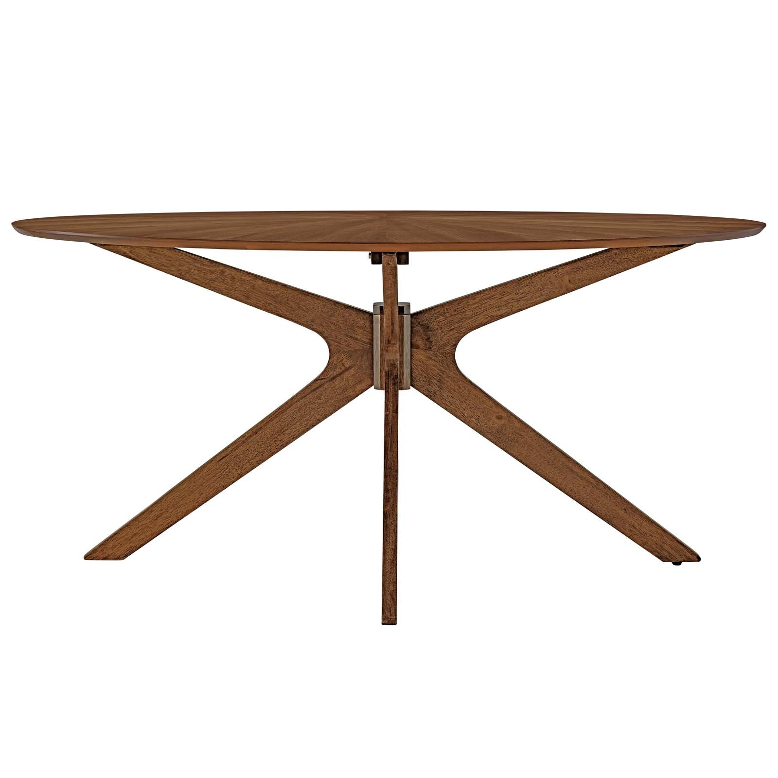 Crossroads 63" Oval Wood Dining Table - East Shore Modern Home Furnishings