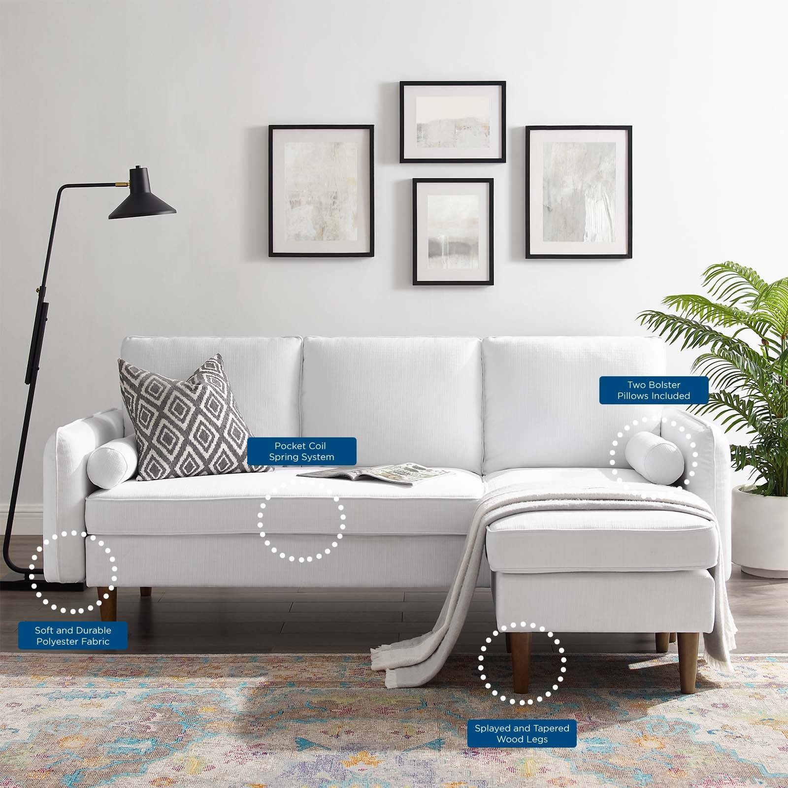 Revive Upholstered Convertible Sectional Sofa