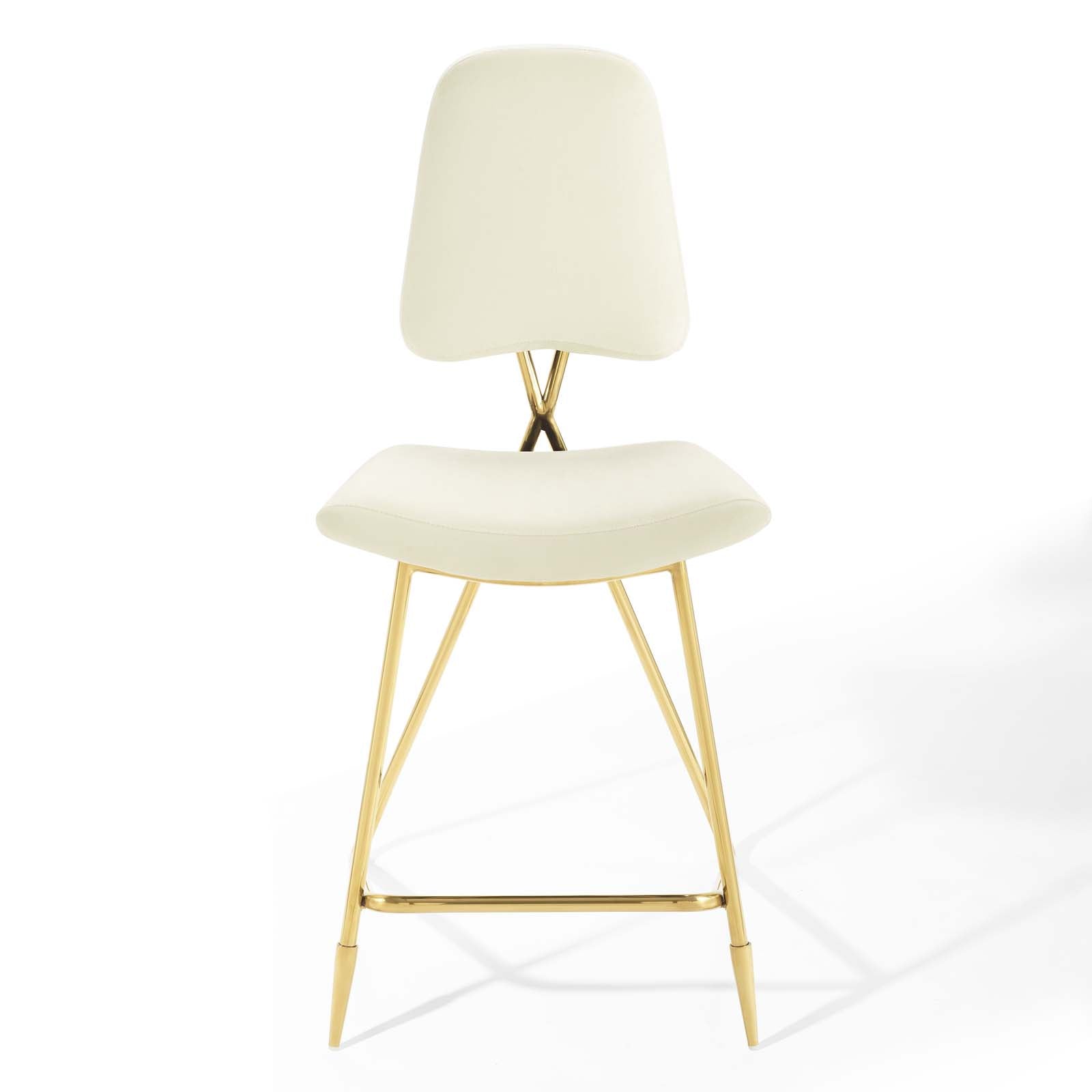 Ponder Performance Velvet Counter Stool
