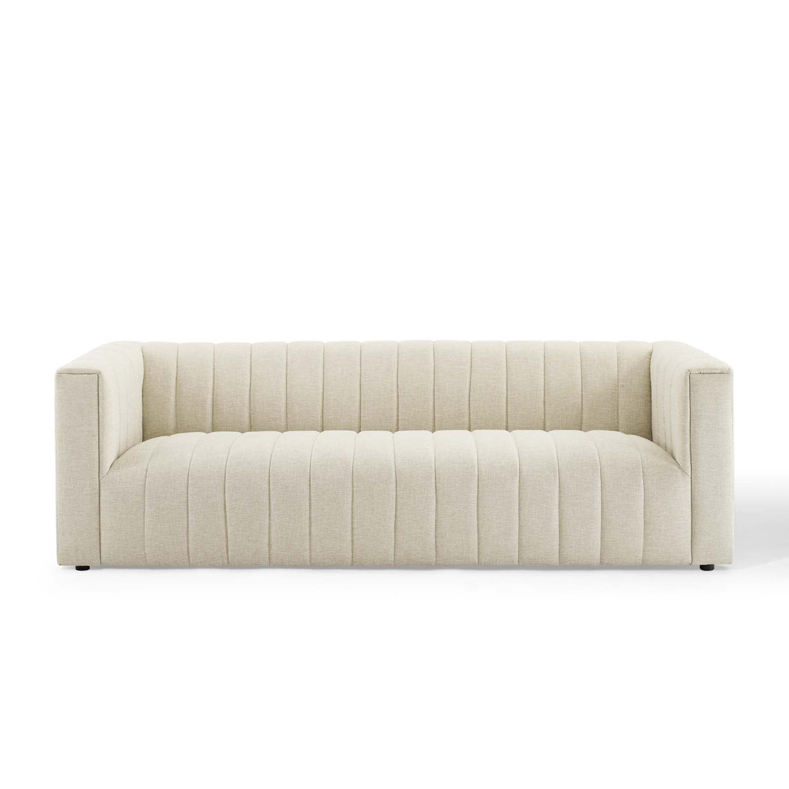 Reflection Channel Tufted Upholstered Fabric Sofa - East Shore Modern Home Furnishings