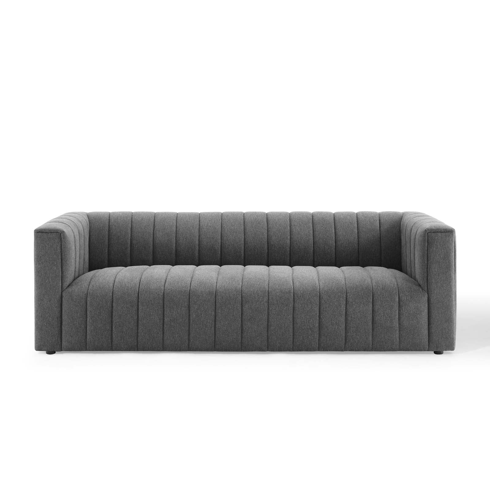 Reflection Channel Tufted Upholstered Fabric Sofa - East Shore Modern Home Furnishings