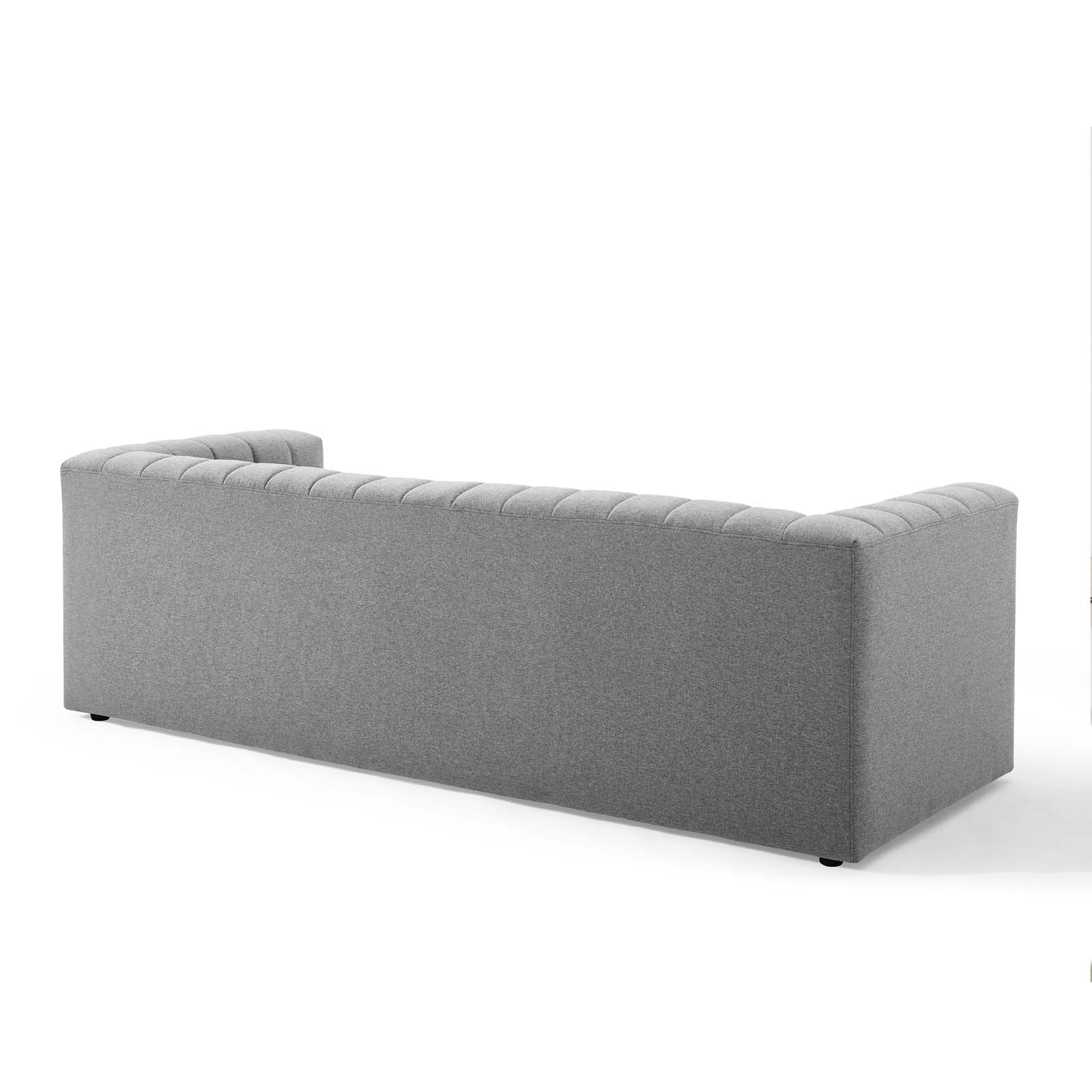 Reflection Channel Tufted Upholstered Fabric Sofa - East Shore Modern Home Furnishings