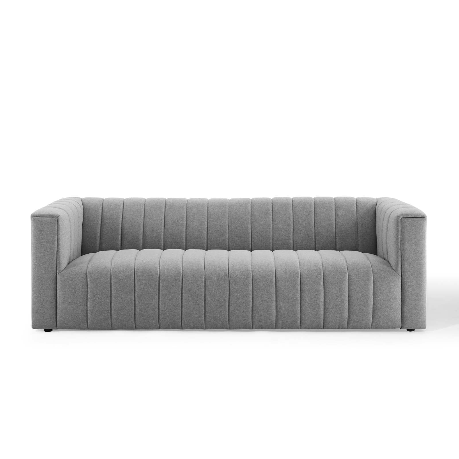 Reflection Channel Tufted Upholstered Fabric Sofa - East Shore Modern Home Furnishings