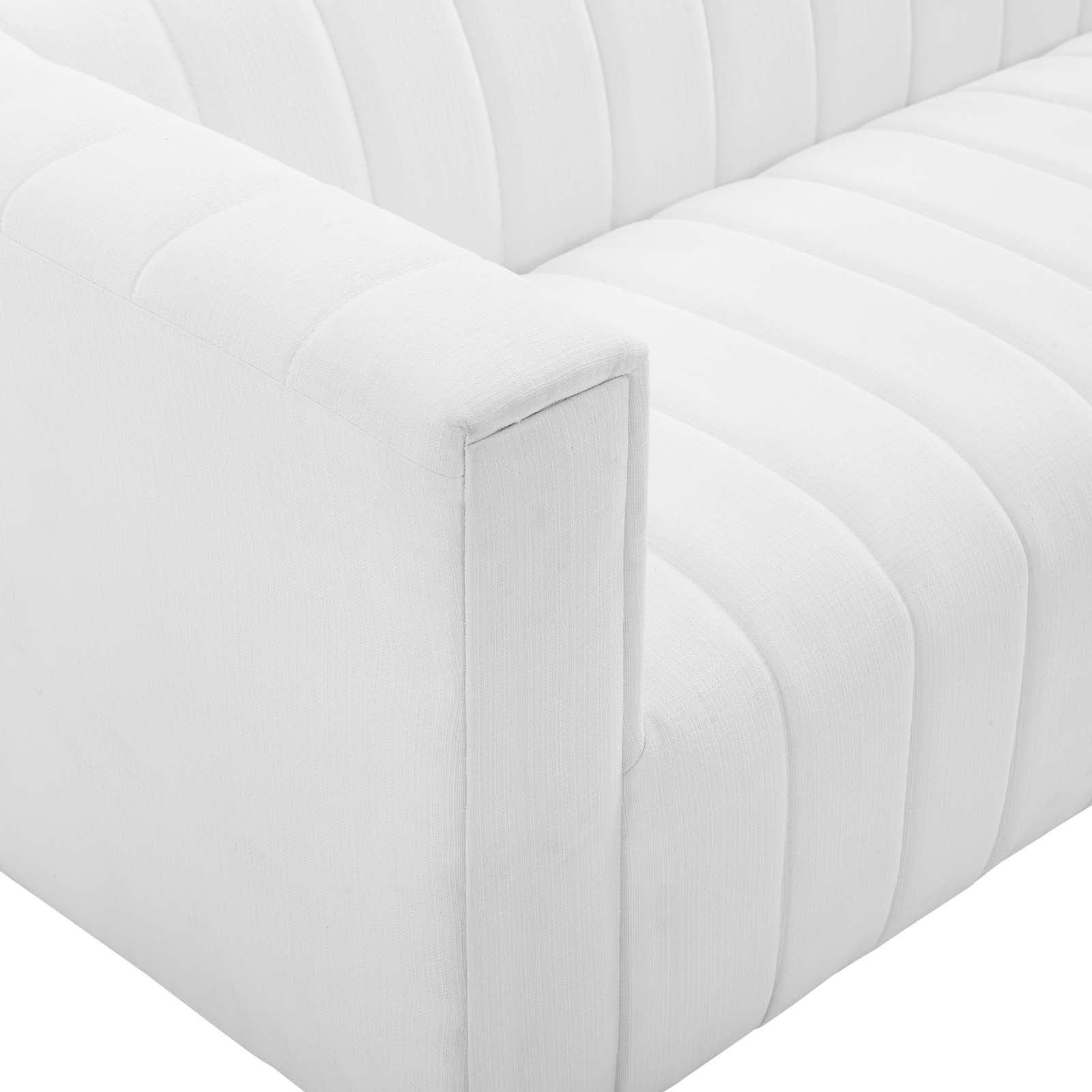 Reflection Channel Tufted Upholstered Fabric Sofa - East Shore Modern Home Furnishings