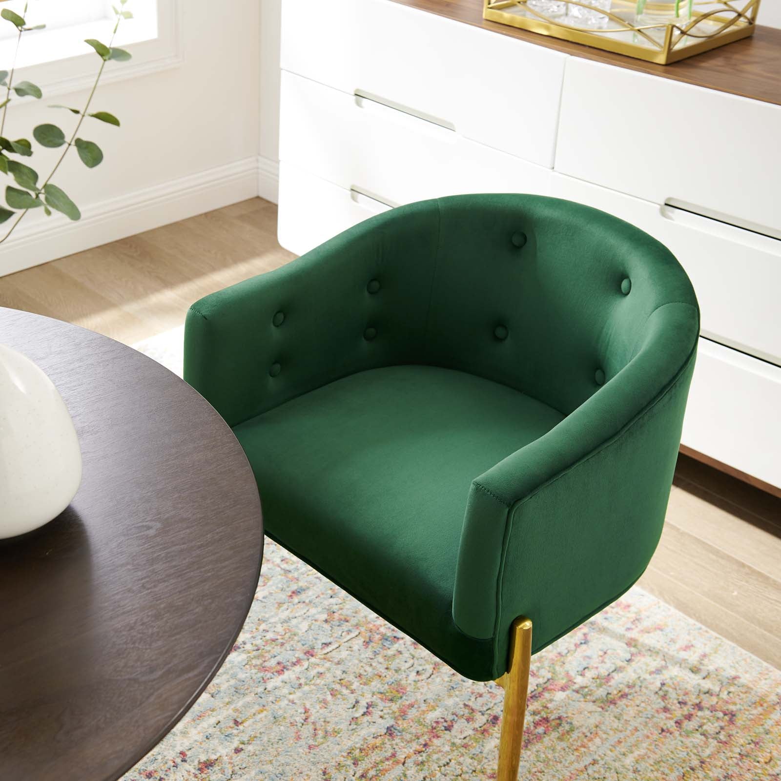 Savour Tufted Performance Velvet Accent Chair - East Shore Modern Home Furnishings