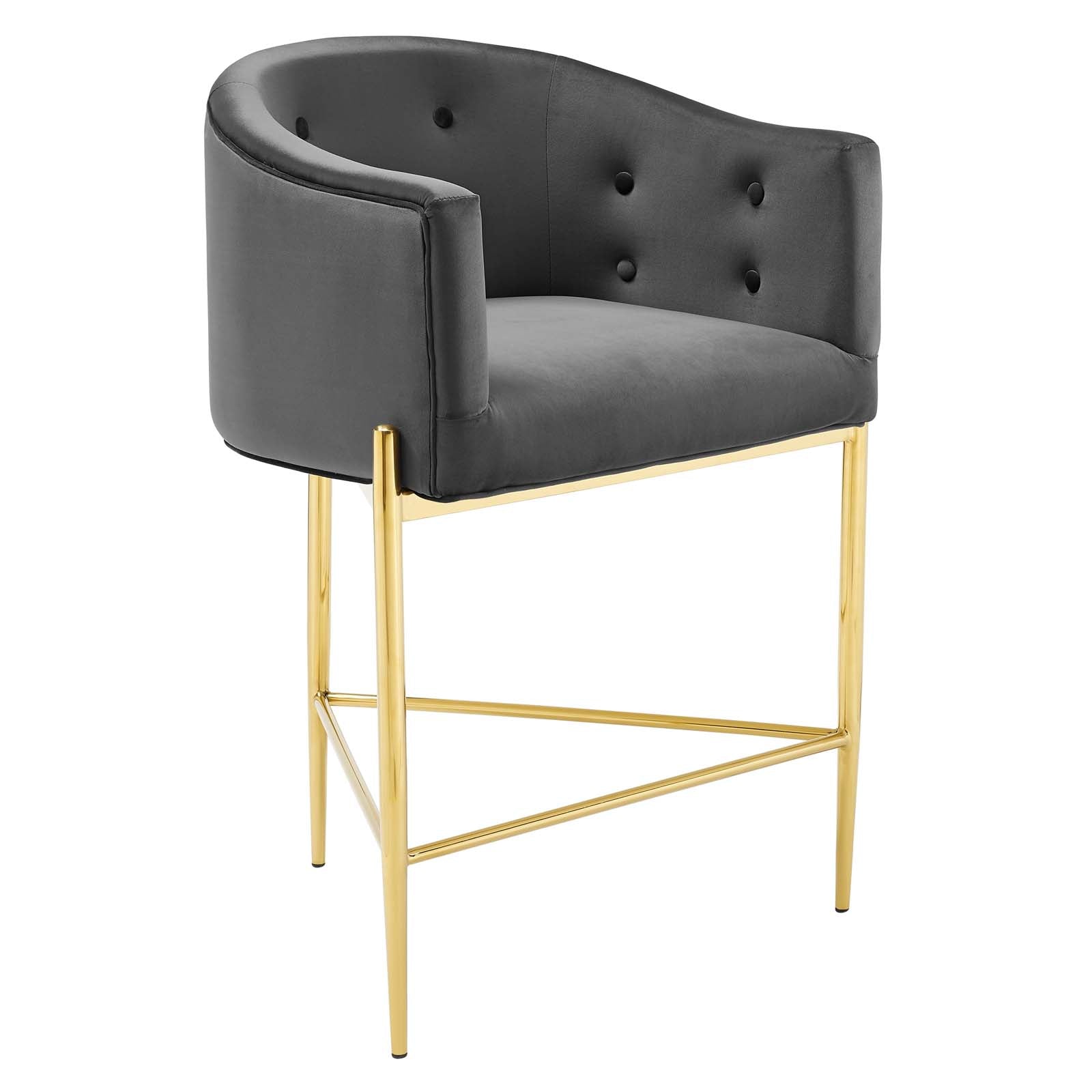 Savour Tufted Performance Velvet Counter Stool
