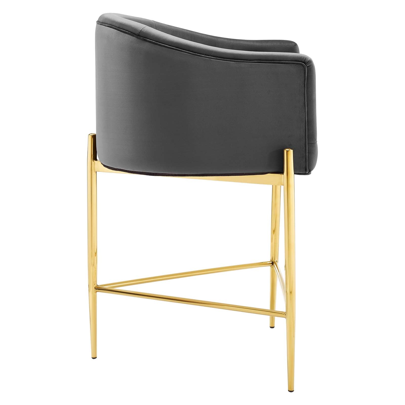 Savour Tufted Performance Velvet Counter Stool