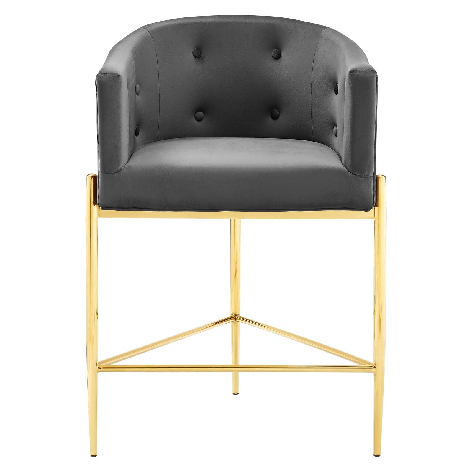 Savour Tufted Performance Velvet Counter Stool