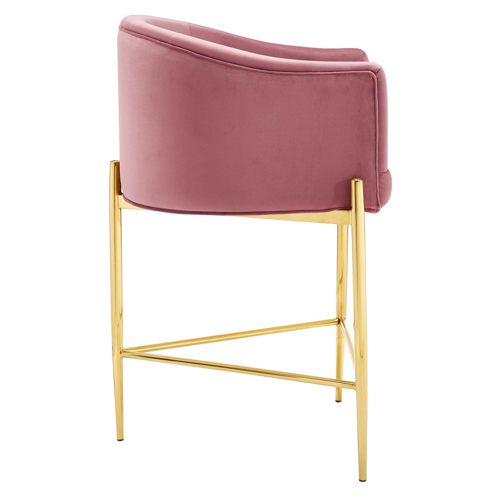 Savour Tufted Performance Velvet Counter Stool